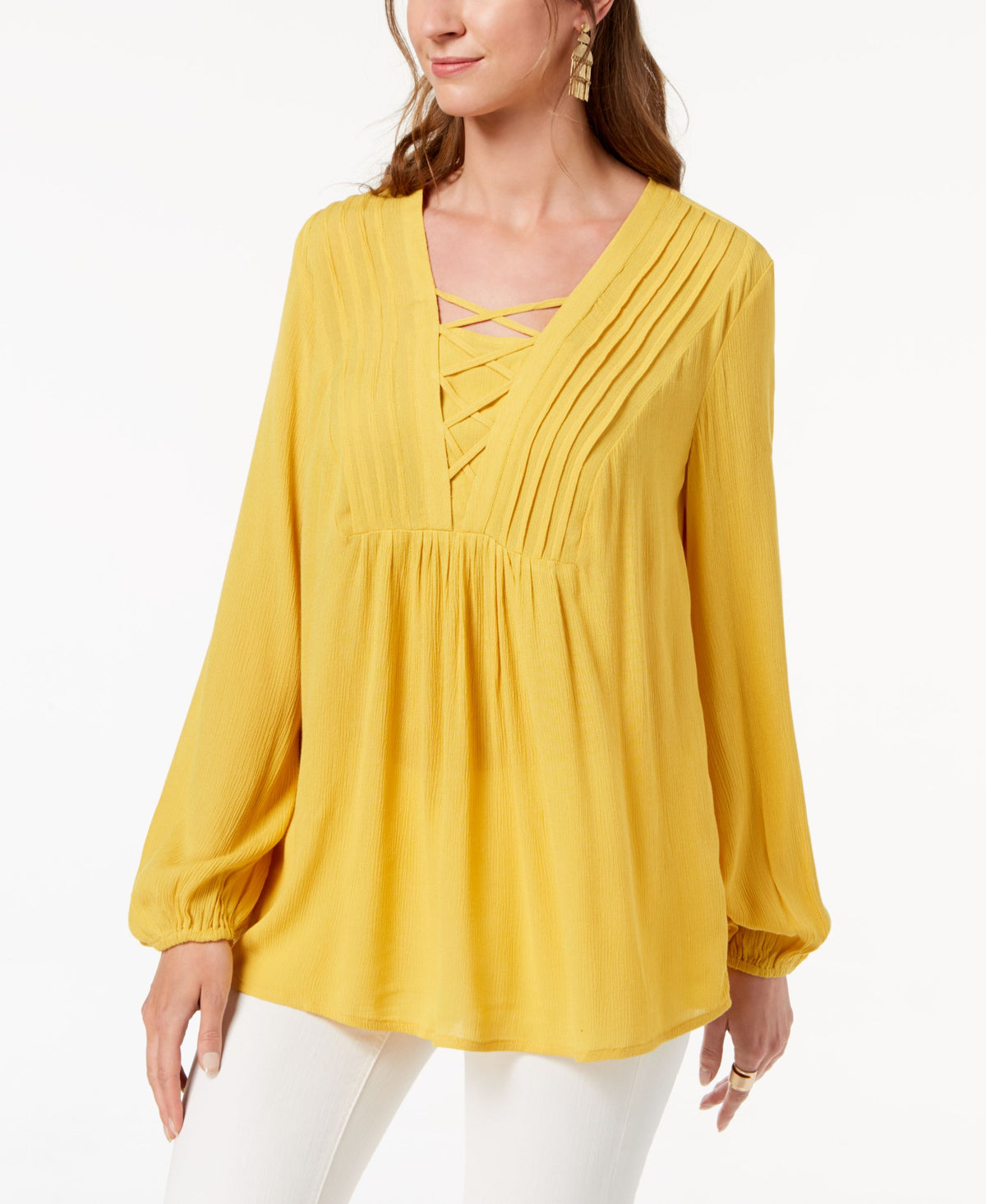 Style & Co Criss Cross Top