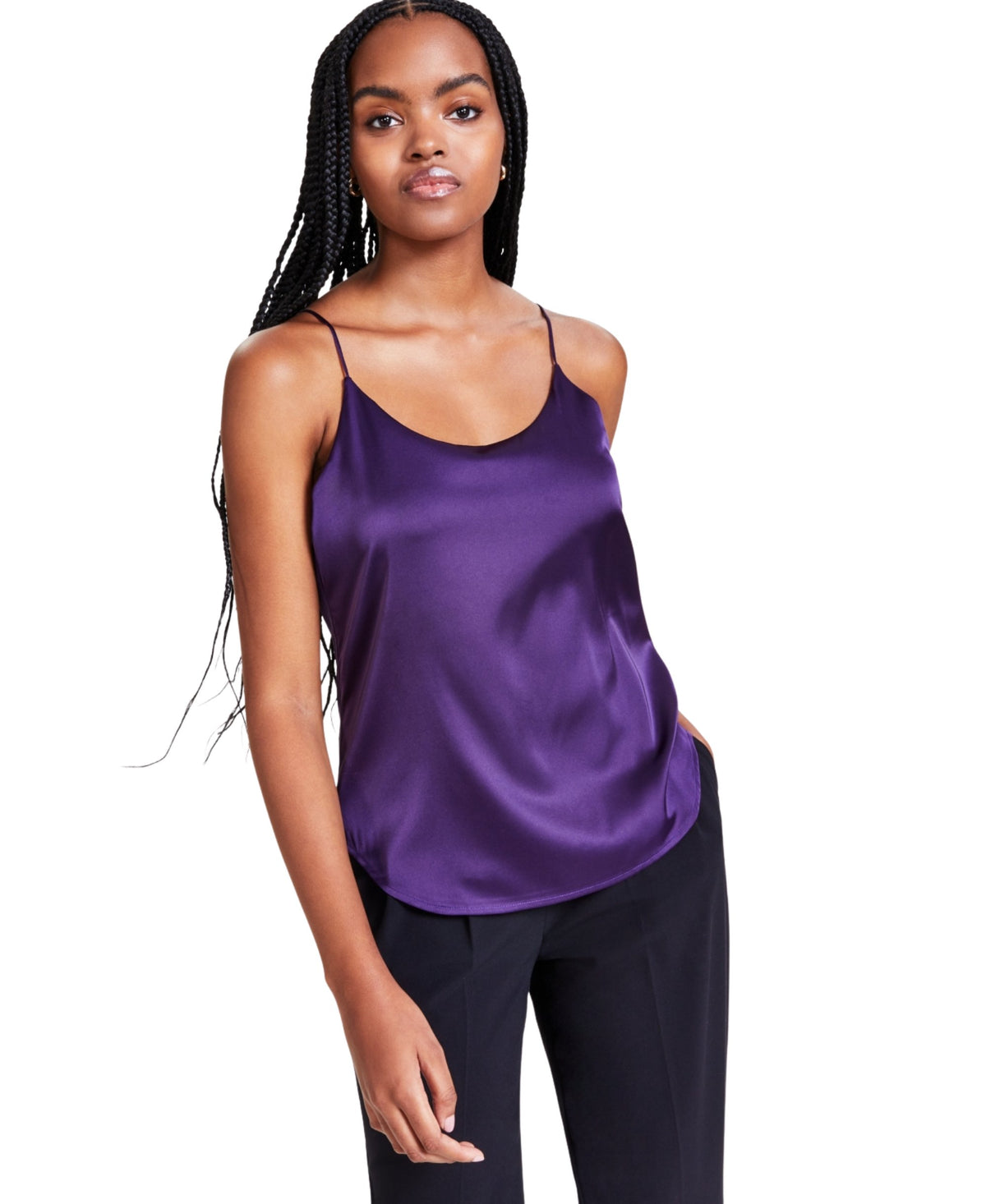 Women's Satin Spaghetti-Strap Scoop-Neck Camisole