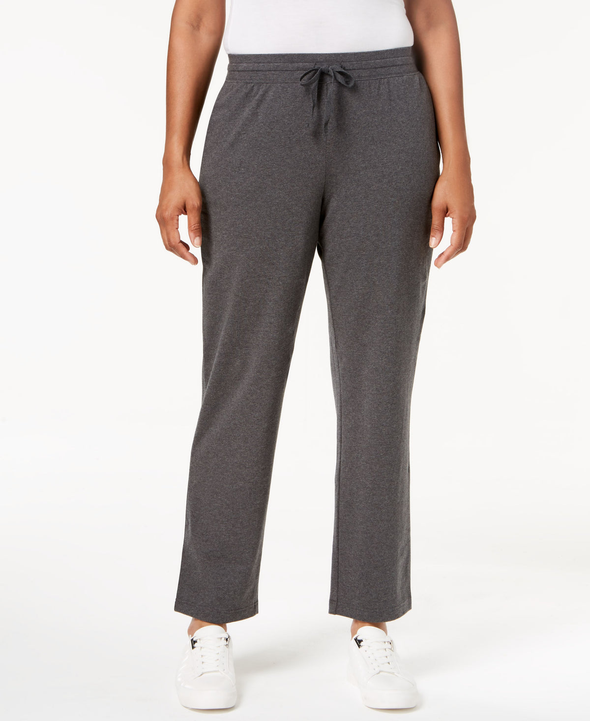 Sport Drawstring Straight-Leg Pants
