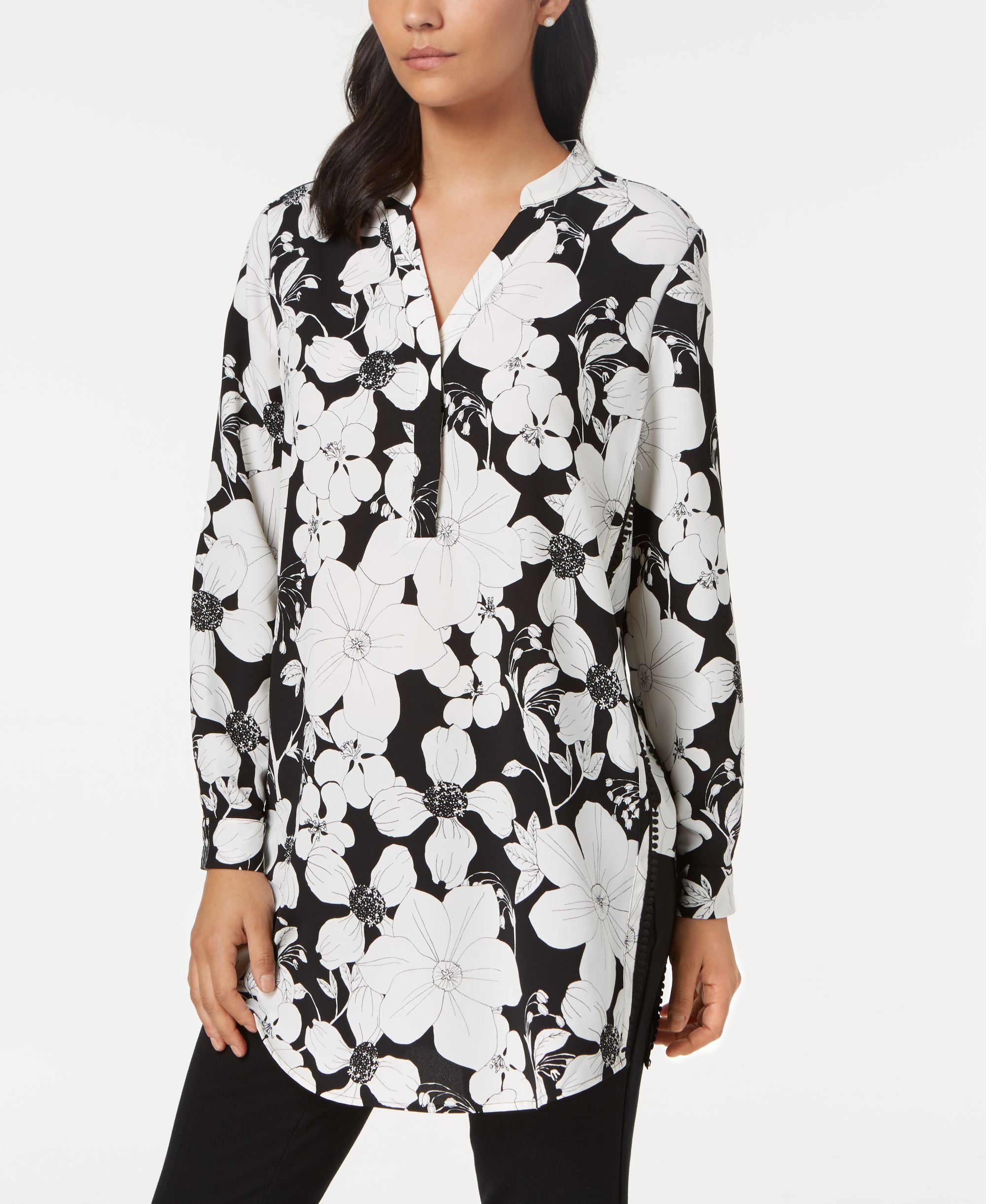 Alfani Petite Floral Print Tunic