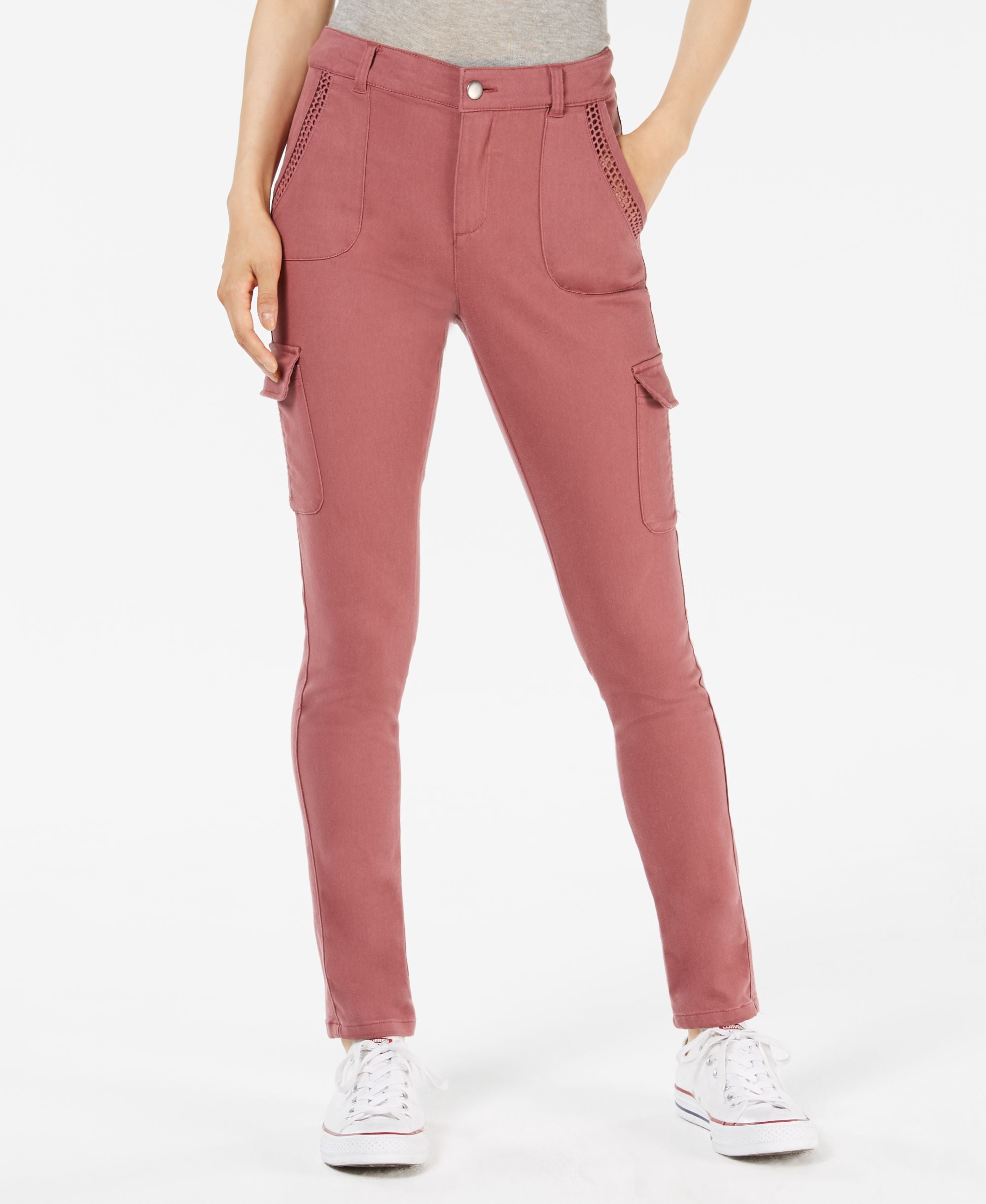 Juniors' Structured Cargo Pants