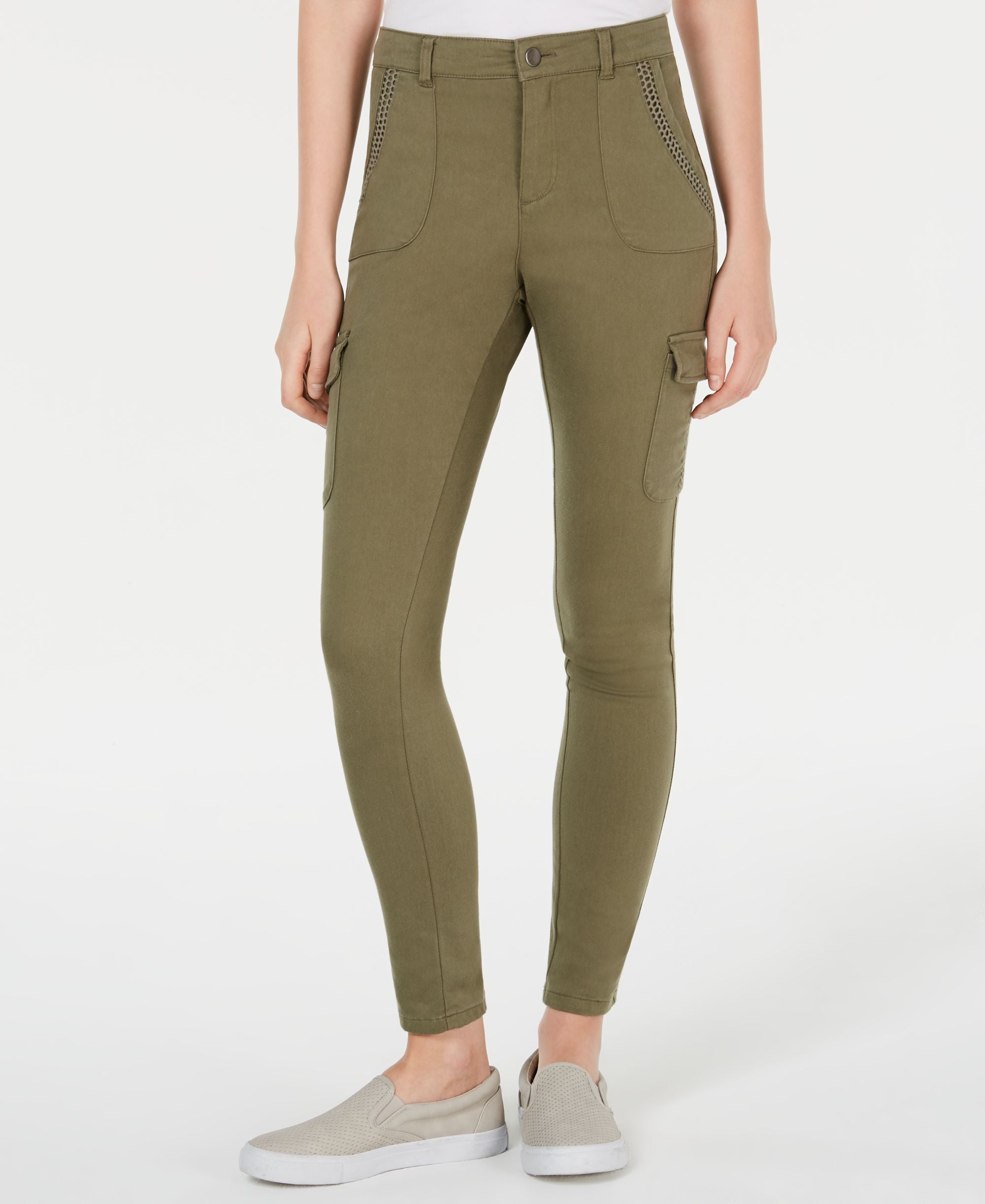 Juniors' Structured Cargo Pants