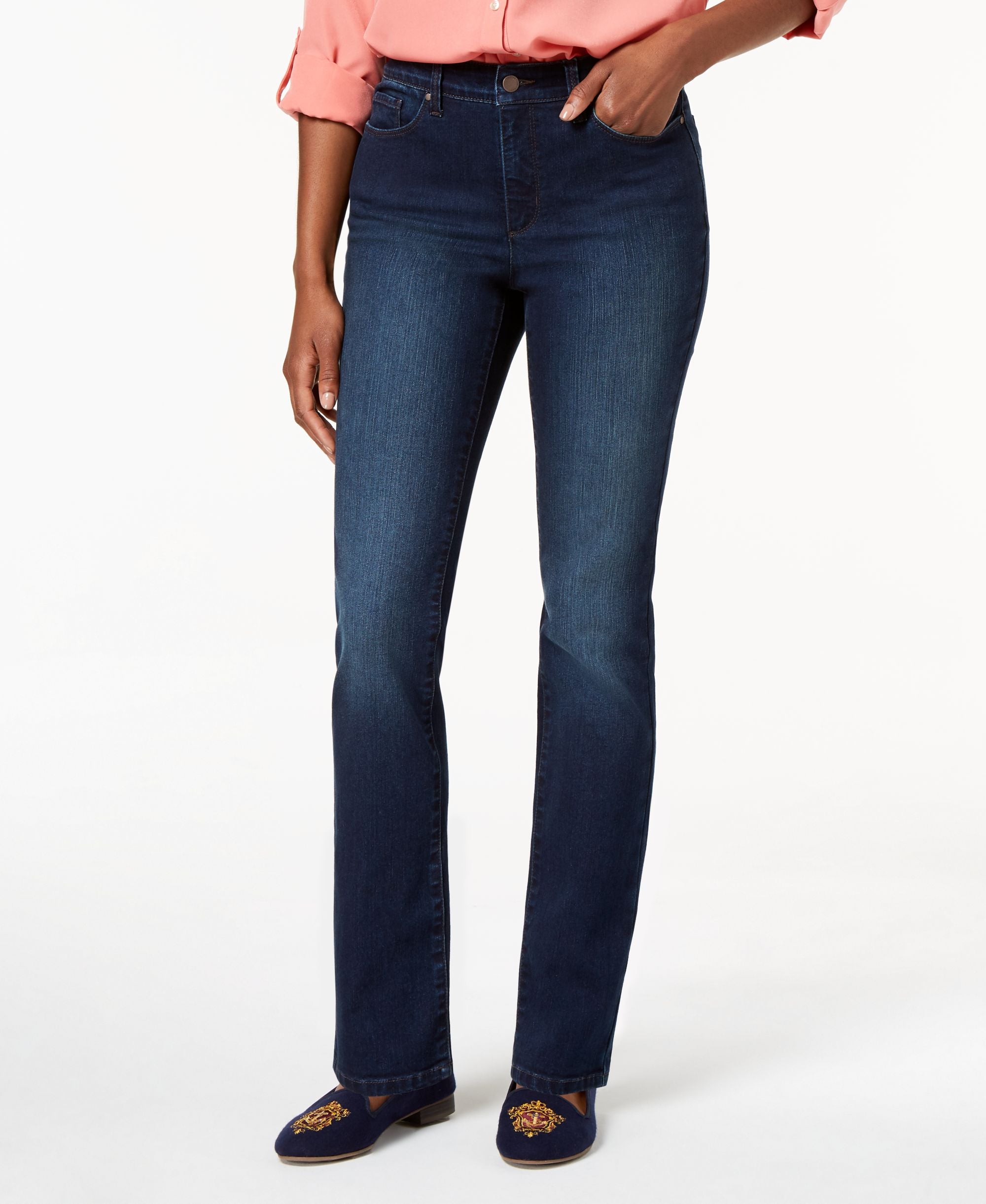Petite Lexington Straight-Leg Jeans