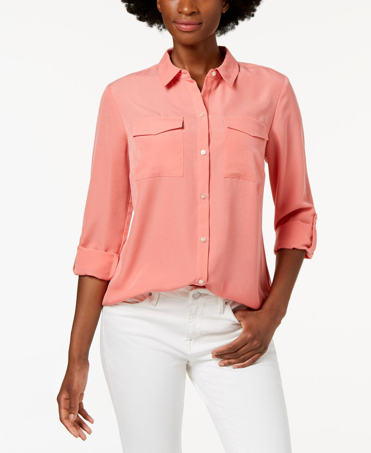 Charter Club Tab Sleeve Blouse