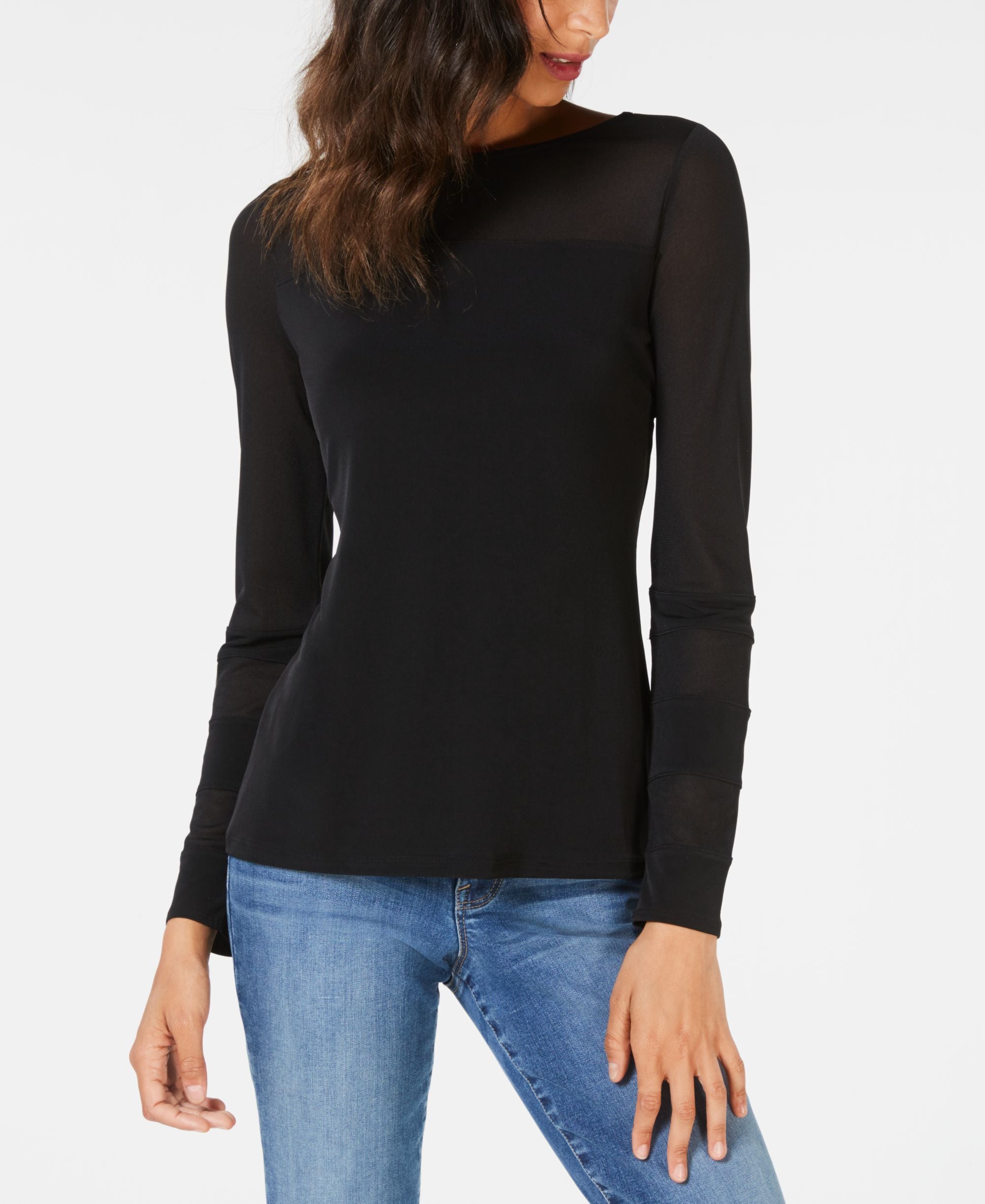 Long Sleeve Illusion Contrast T-Shirt