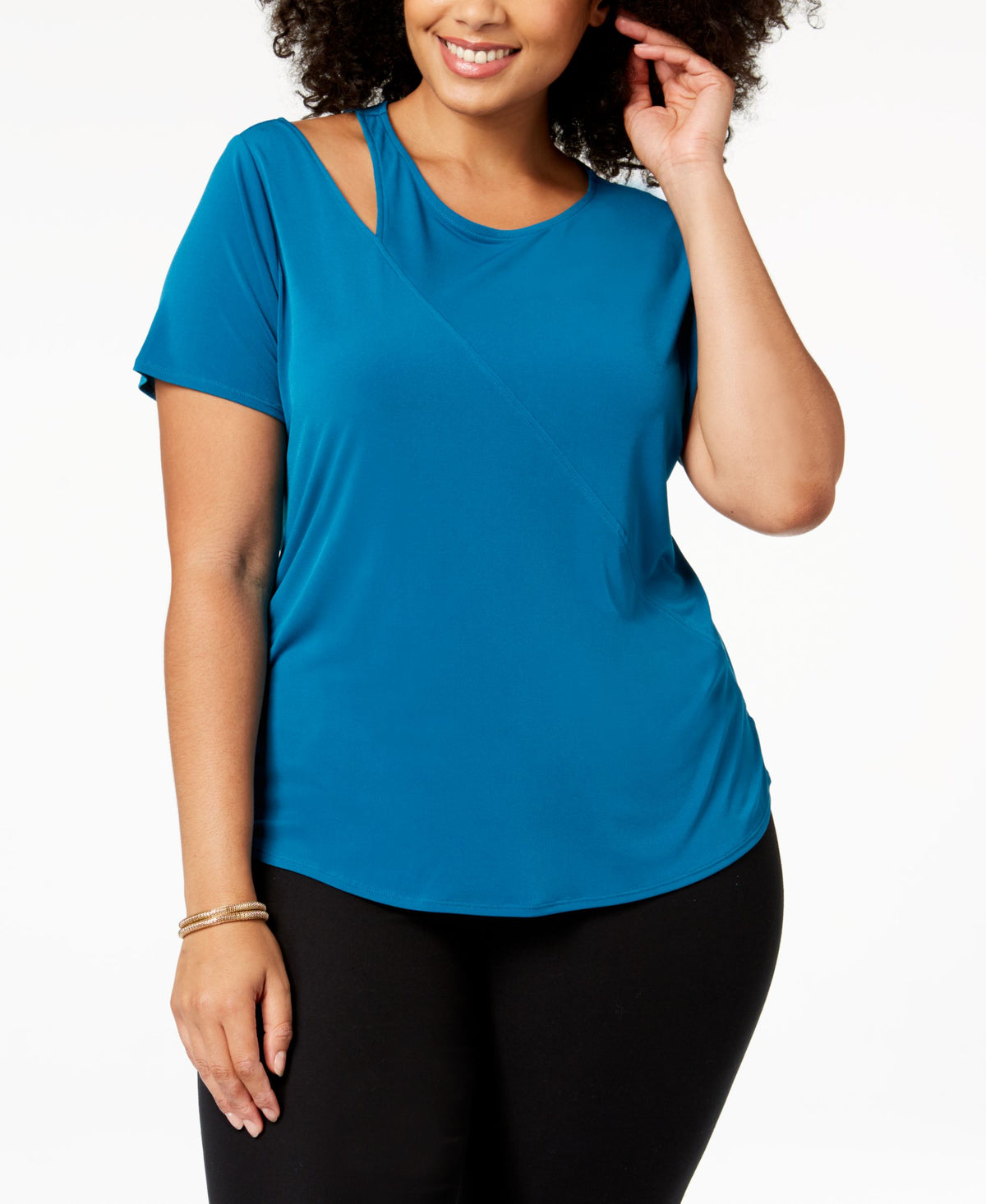 I.N.C. Plus Size Cutout T-Shirt