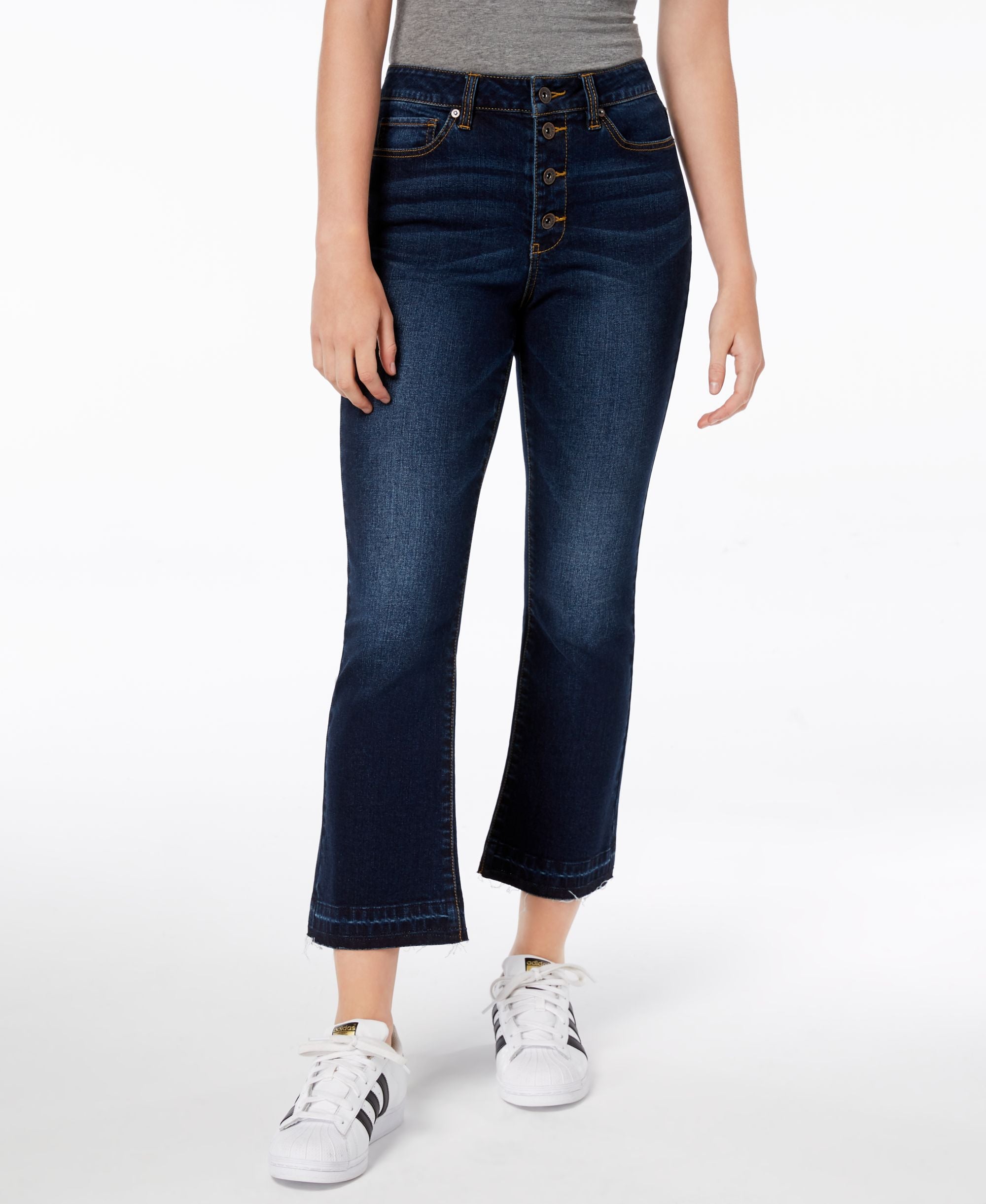 Dollhouse Juniors Cropped Flare Jeans