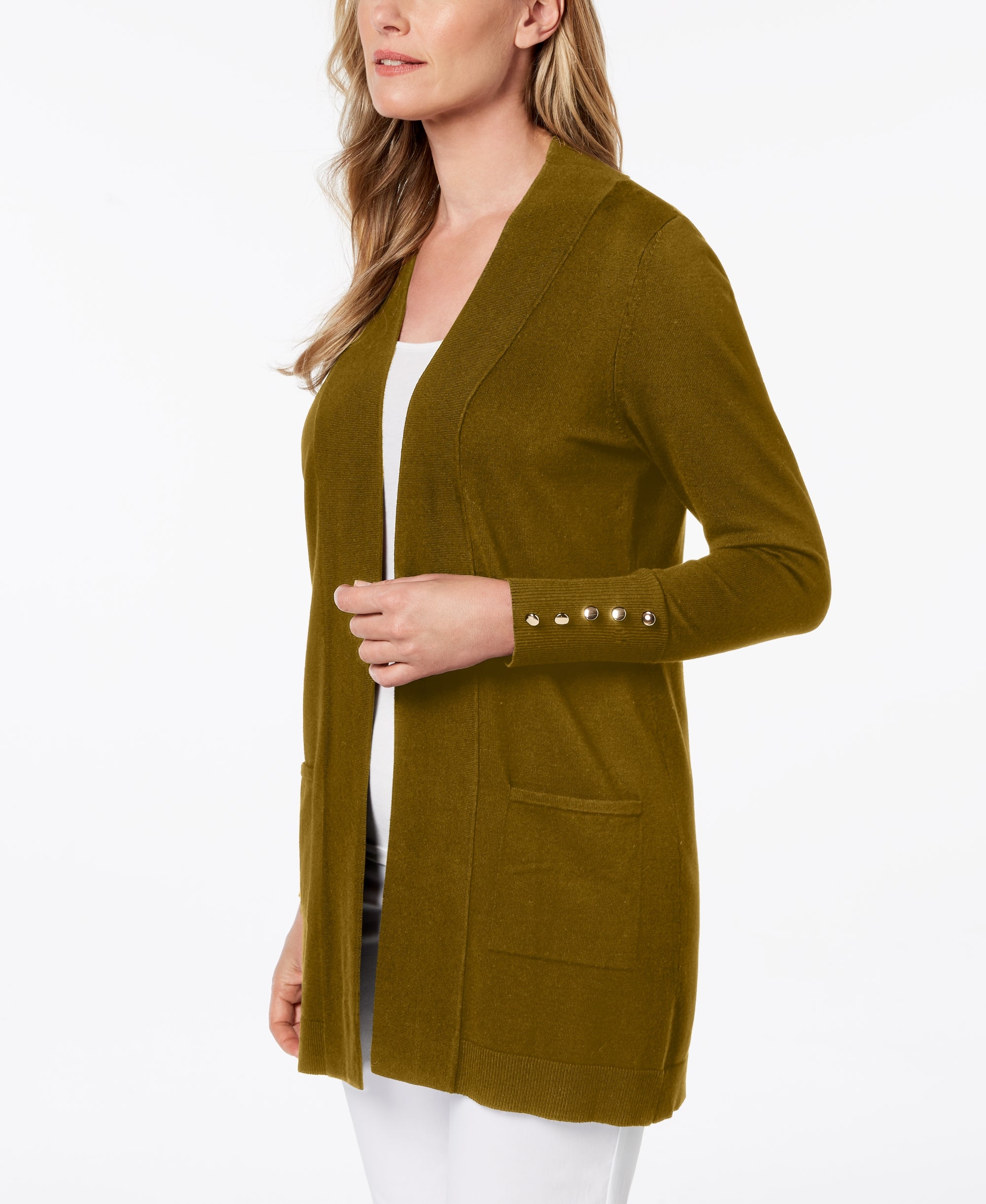 Petite Open-Front Cardigan