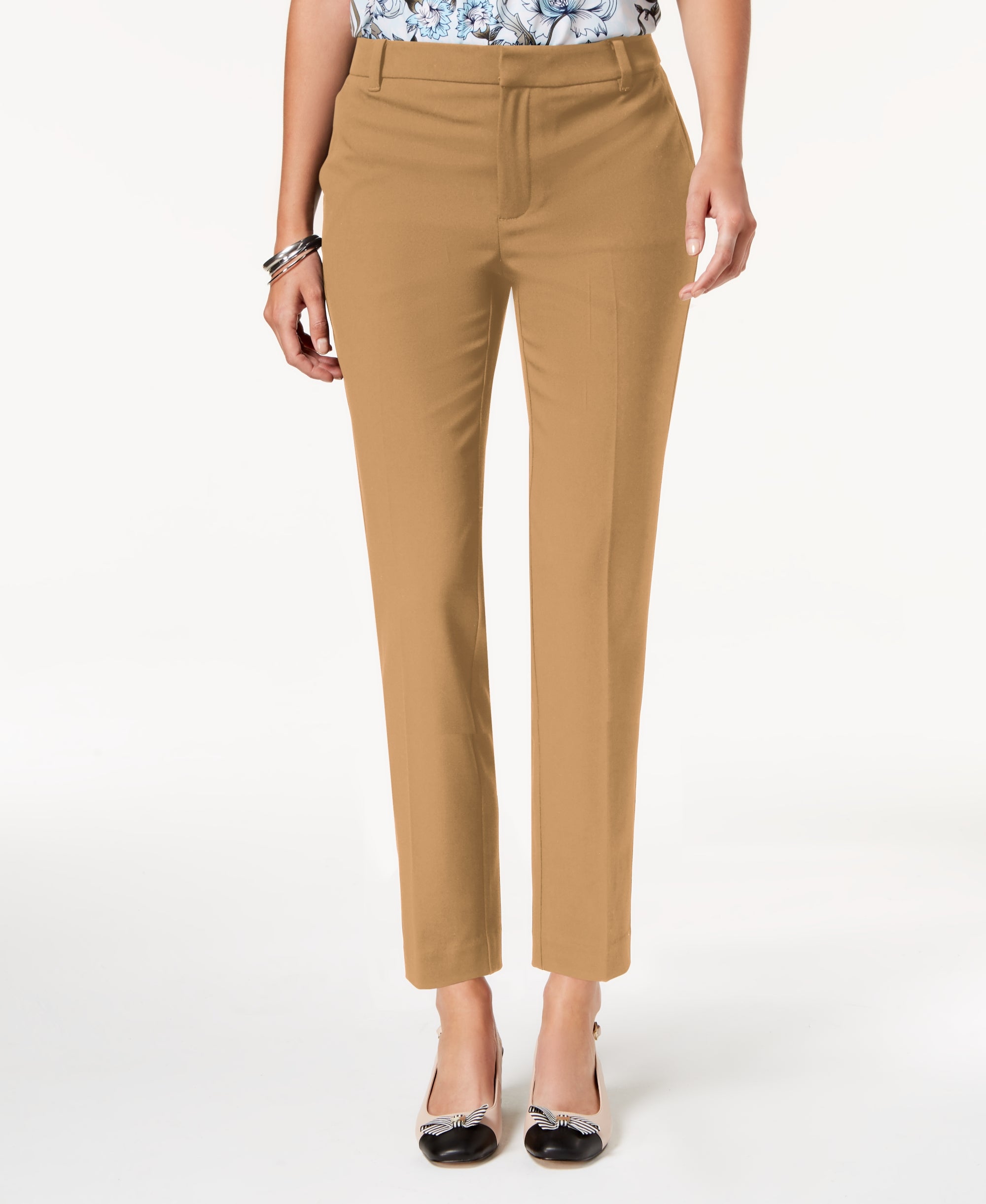 Petite Slim-Leg Ankle Pants