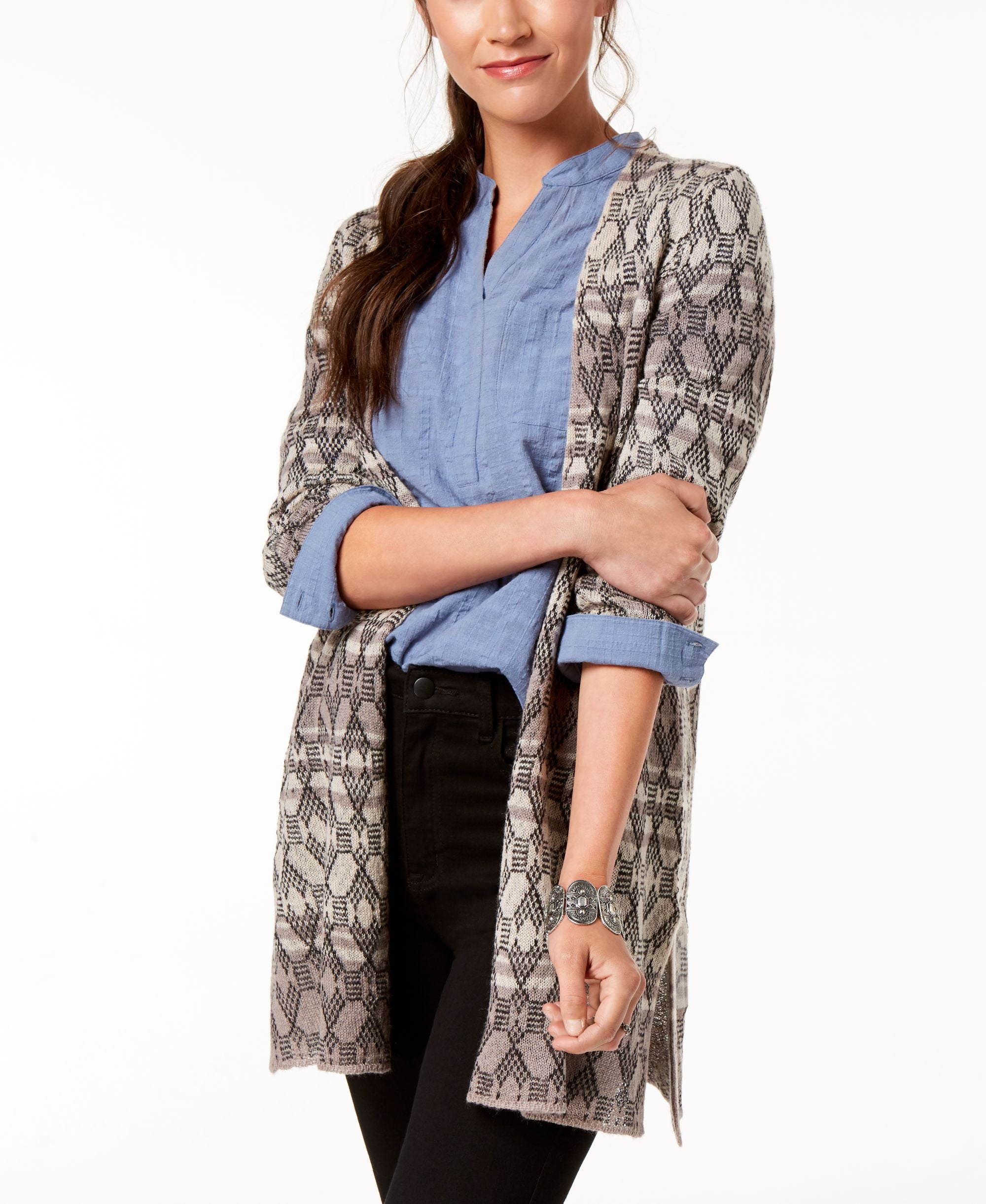 Style & Co Petite Open Front Cardigan