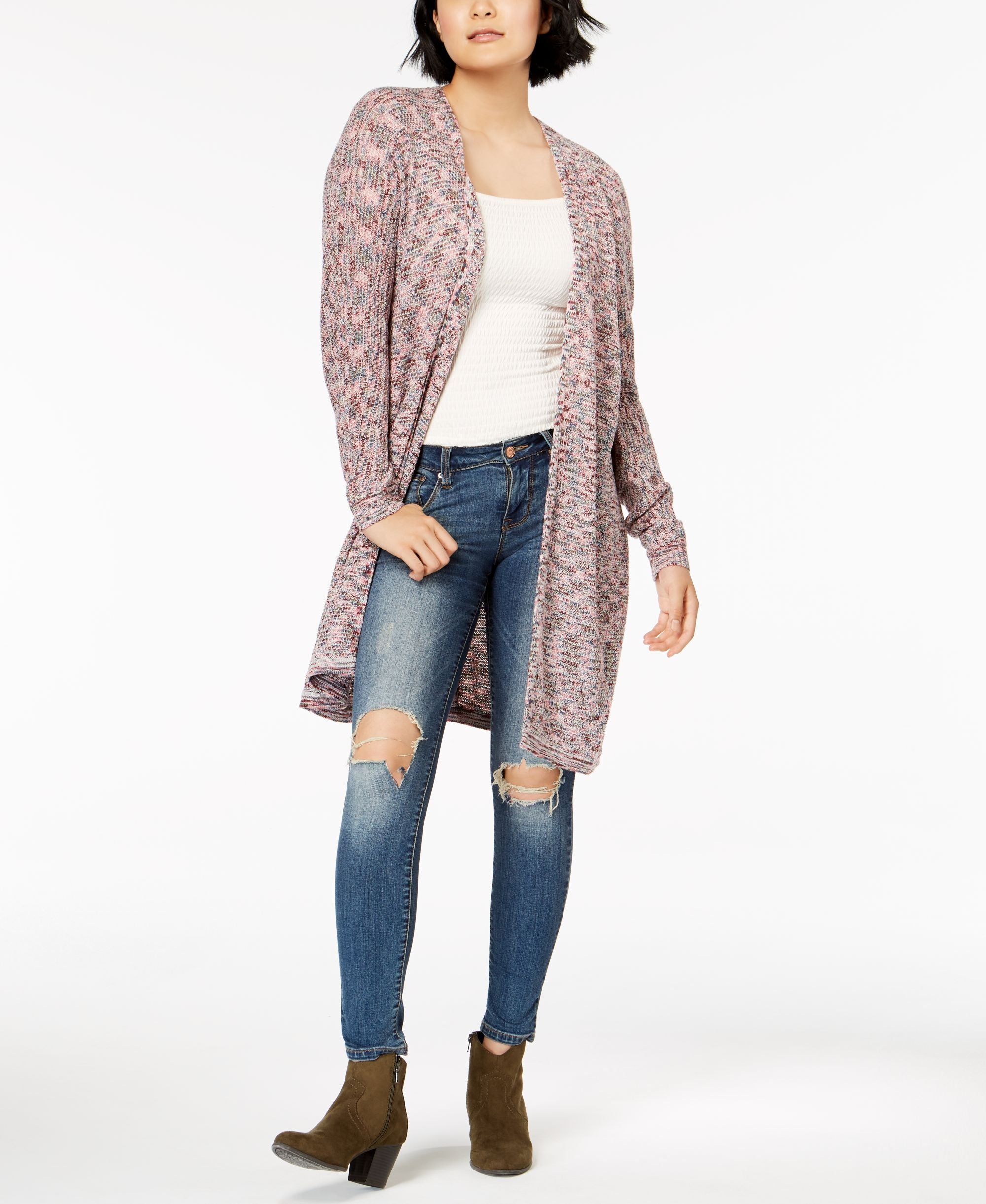 American Rag Juniors Space Dyed Duster Cardigan