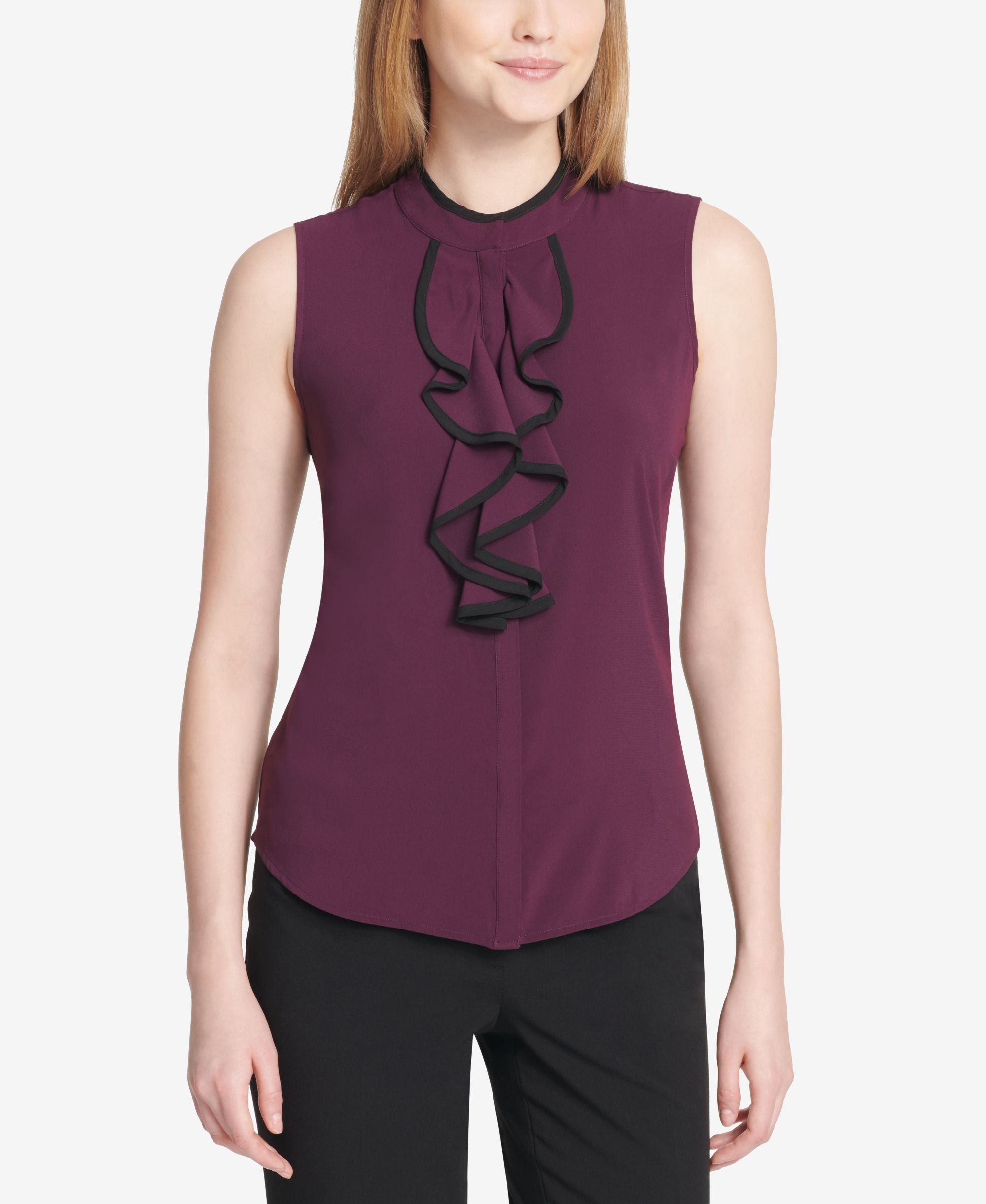 Calvin Klein Ruffled Blouse Sizes