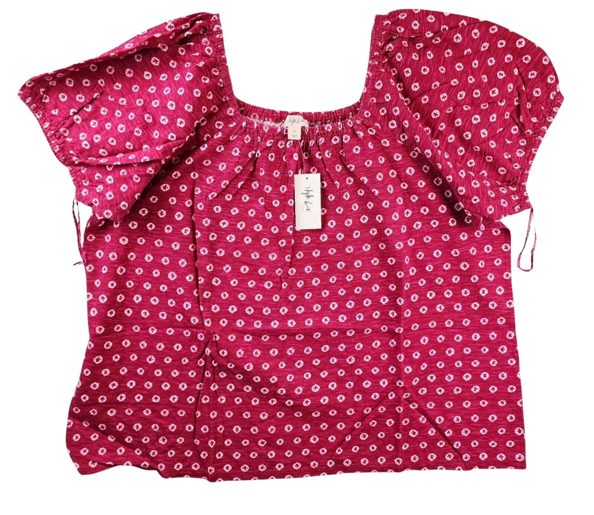 Style Co Plus Size Cotton Off-the-shoulder