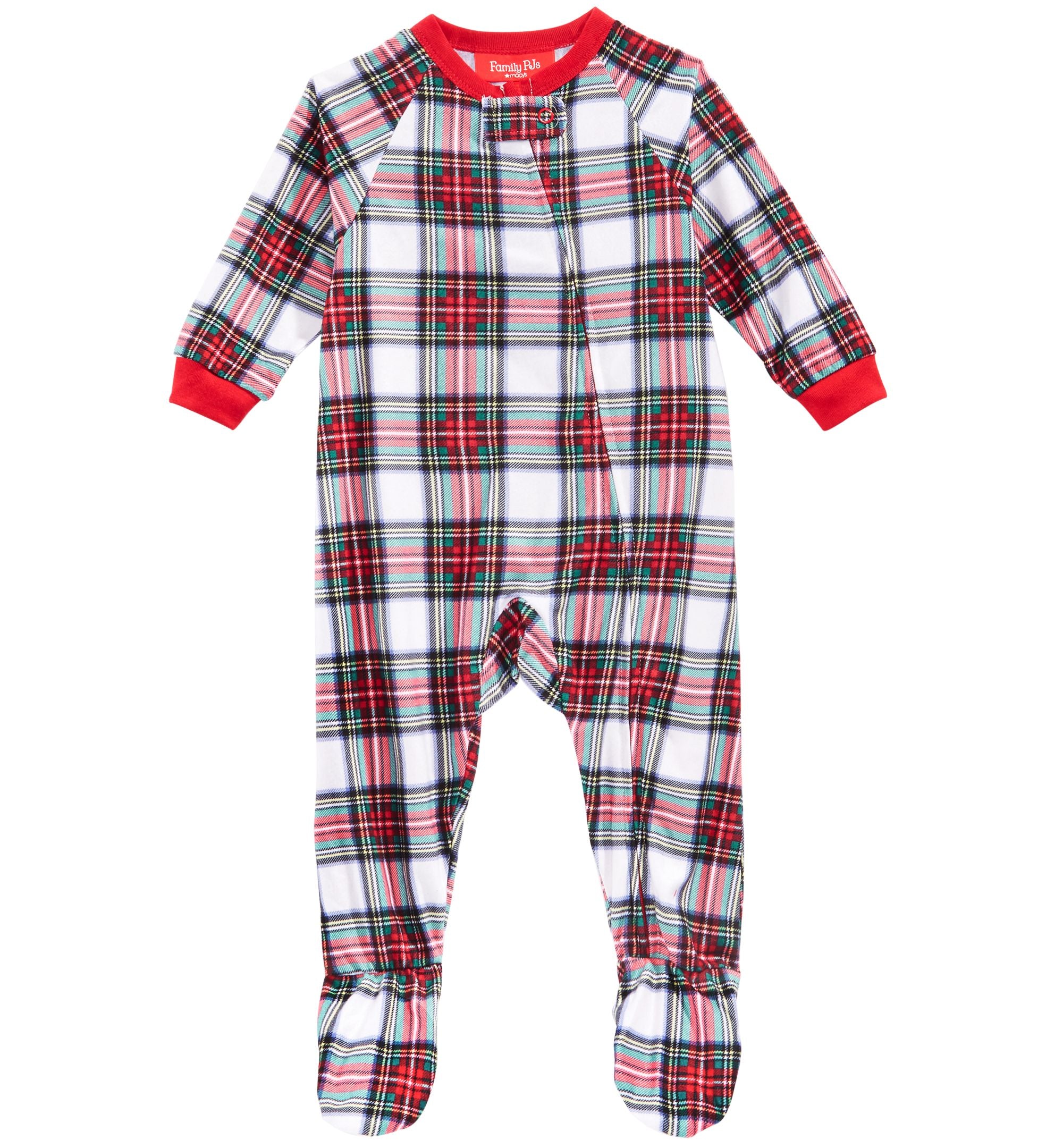Matching Baby Stewart Plaid Footed Family Pajamas