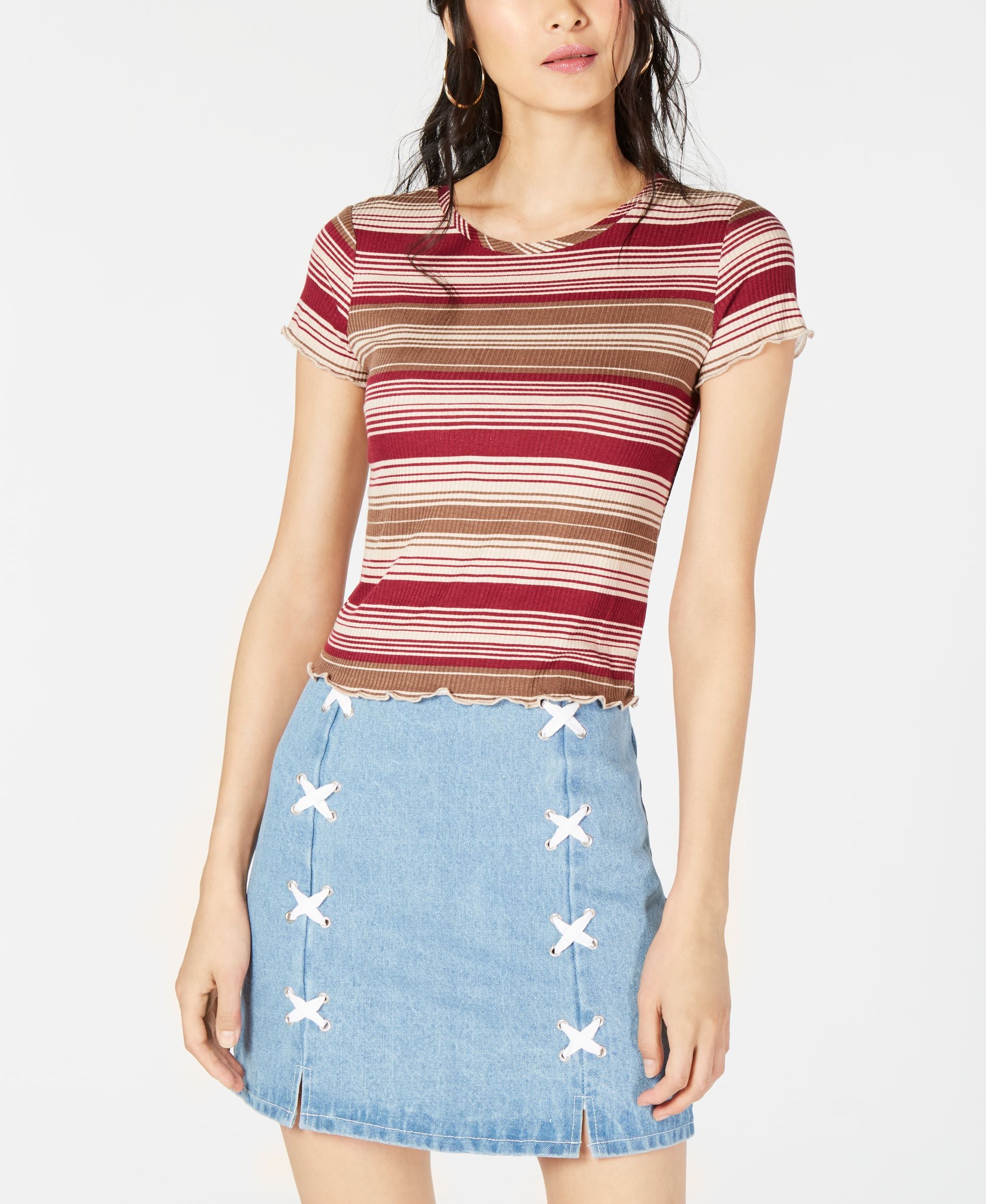 Ribbed Striped Top
