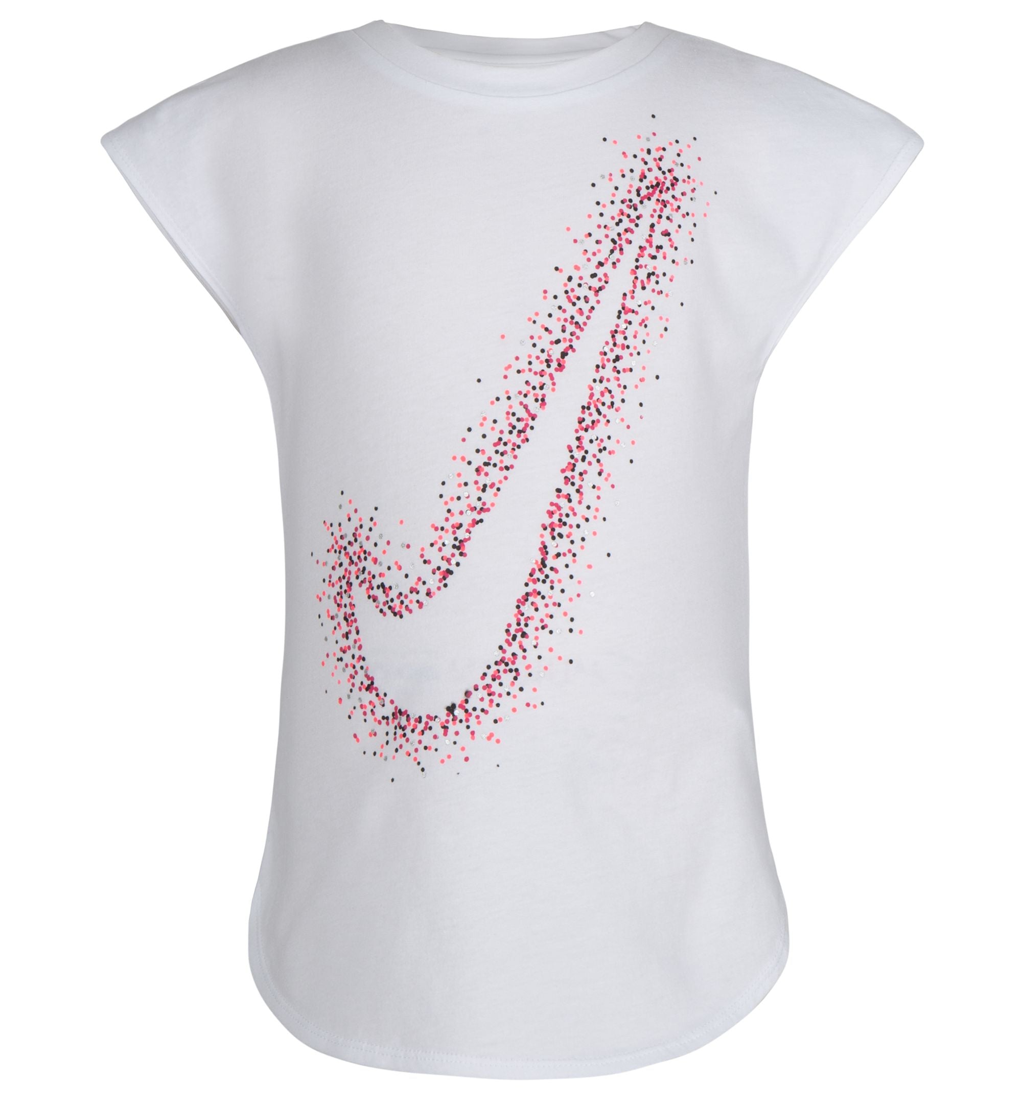 Nike Little Girls Swoosh Print T-Shirt