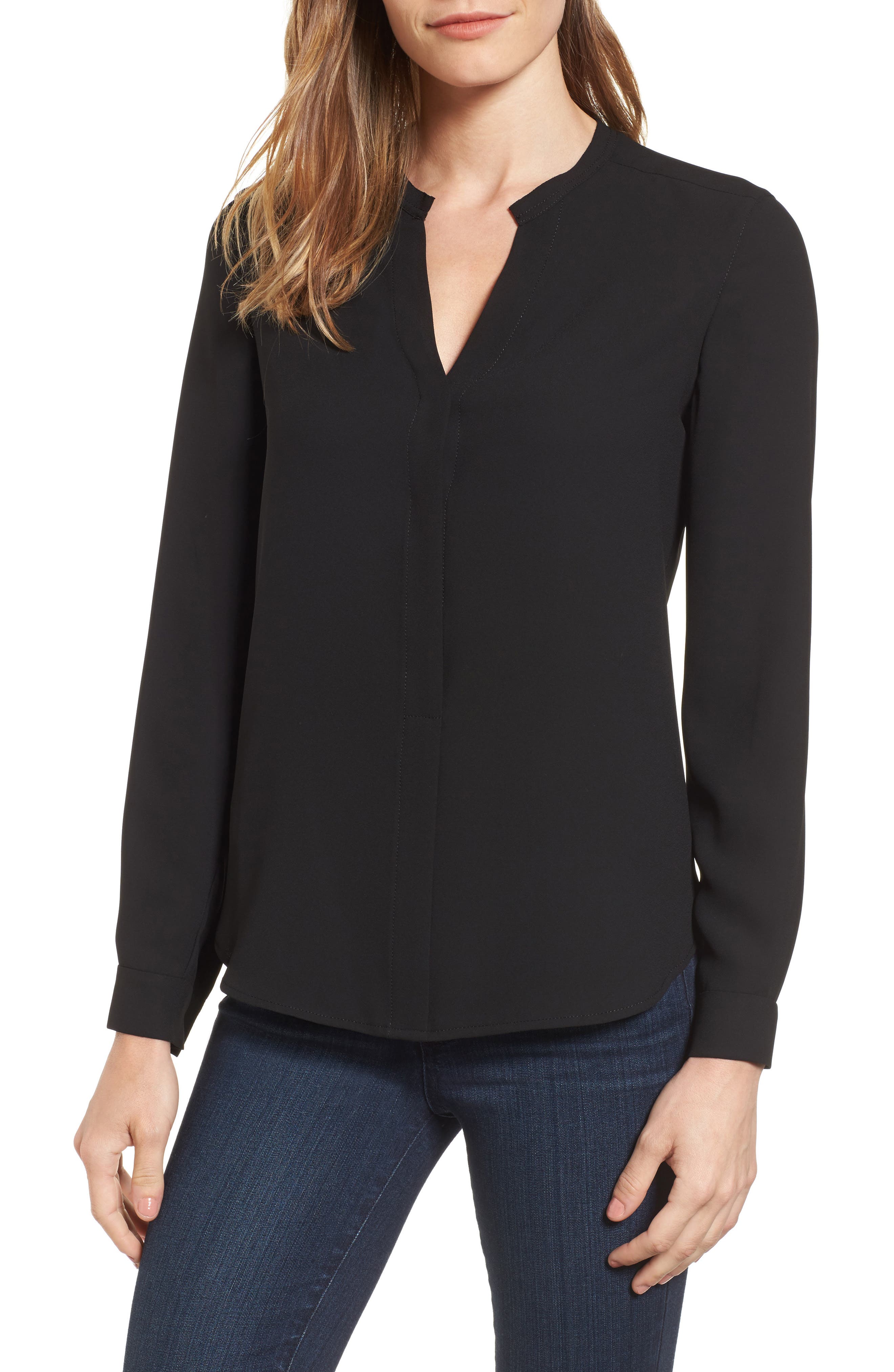 Anne Klein V Neck Blouse