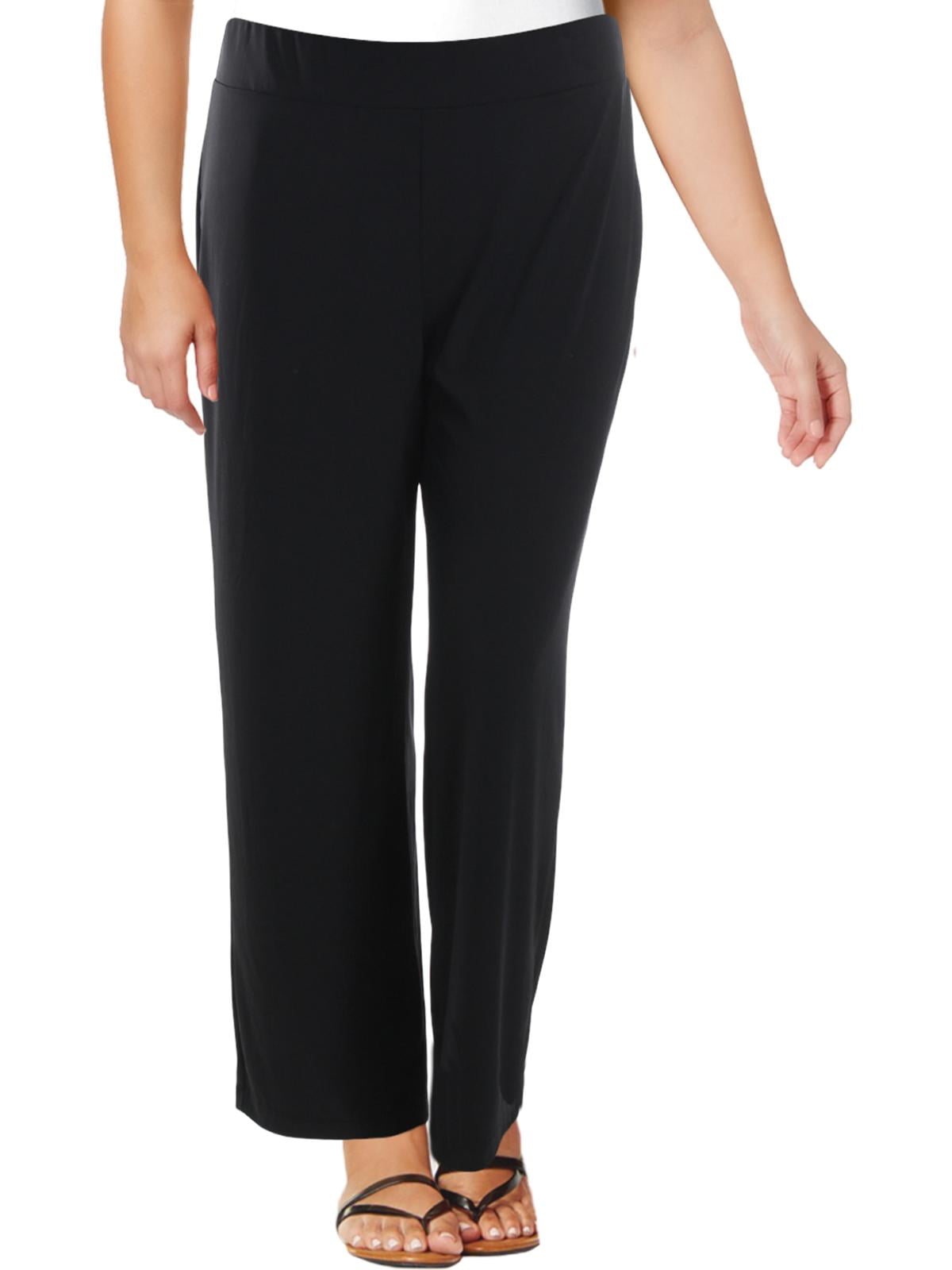 Plus Size Pull-On Wide-Leg Pants