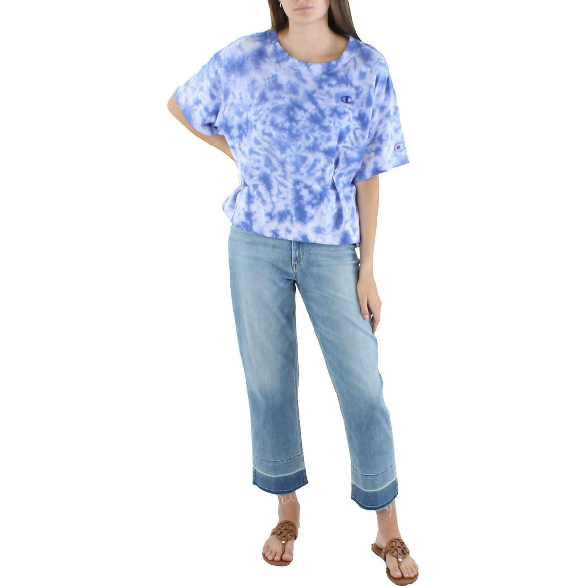 Champion Womens Logo Fitness Shirts & Tops