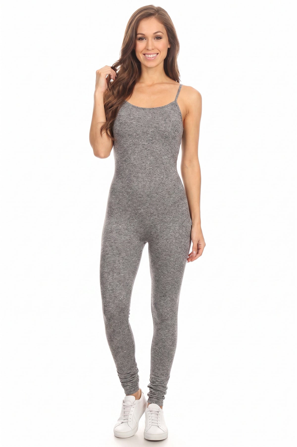 USA Basic Cotton Spaghetti Strap Jumpsuit
