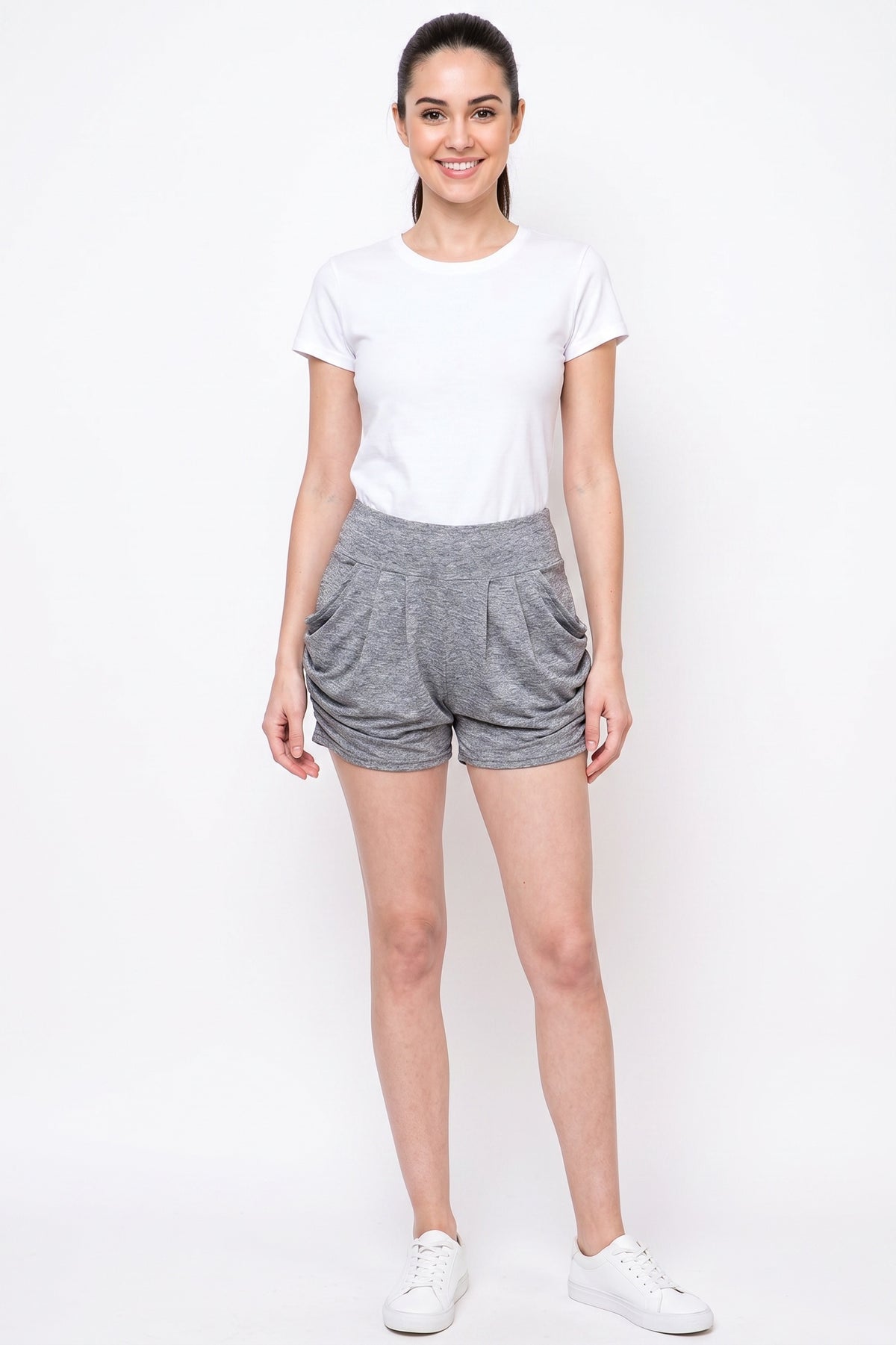 Buttery Smooth Solid Basic Harem Shorts