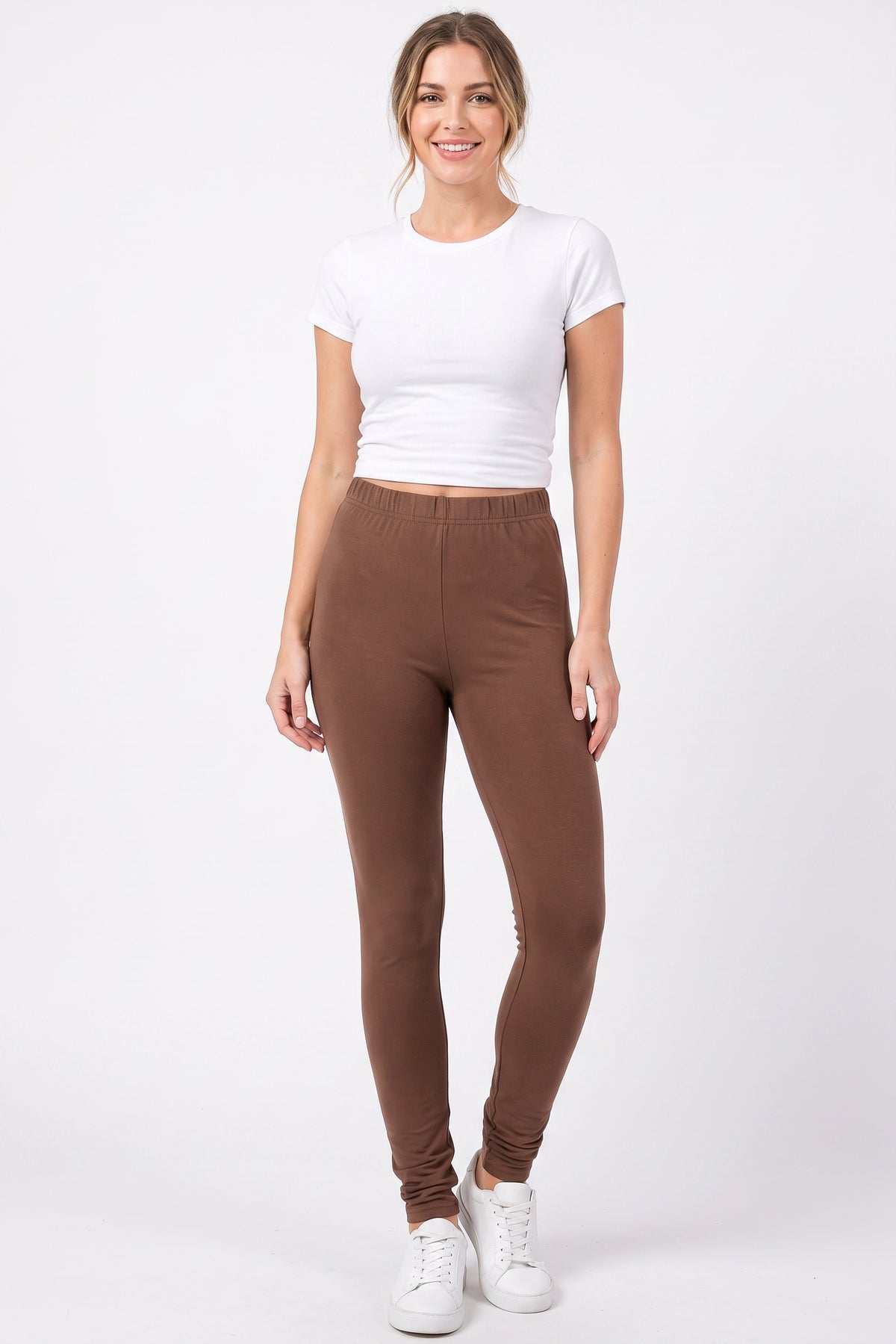 Premium Fleece Lined Multi Size Solid Leggings - New Mix