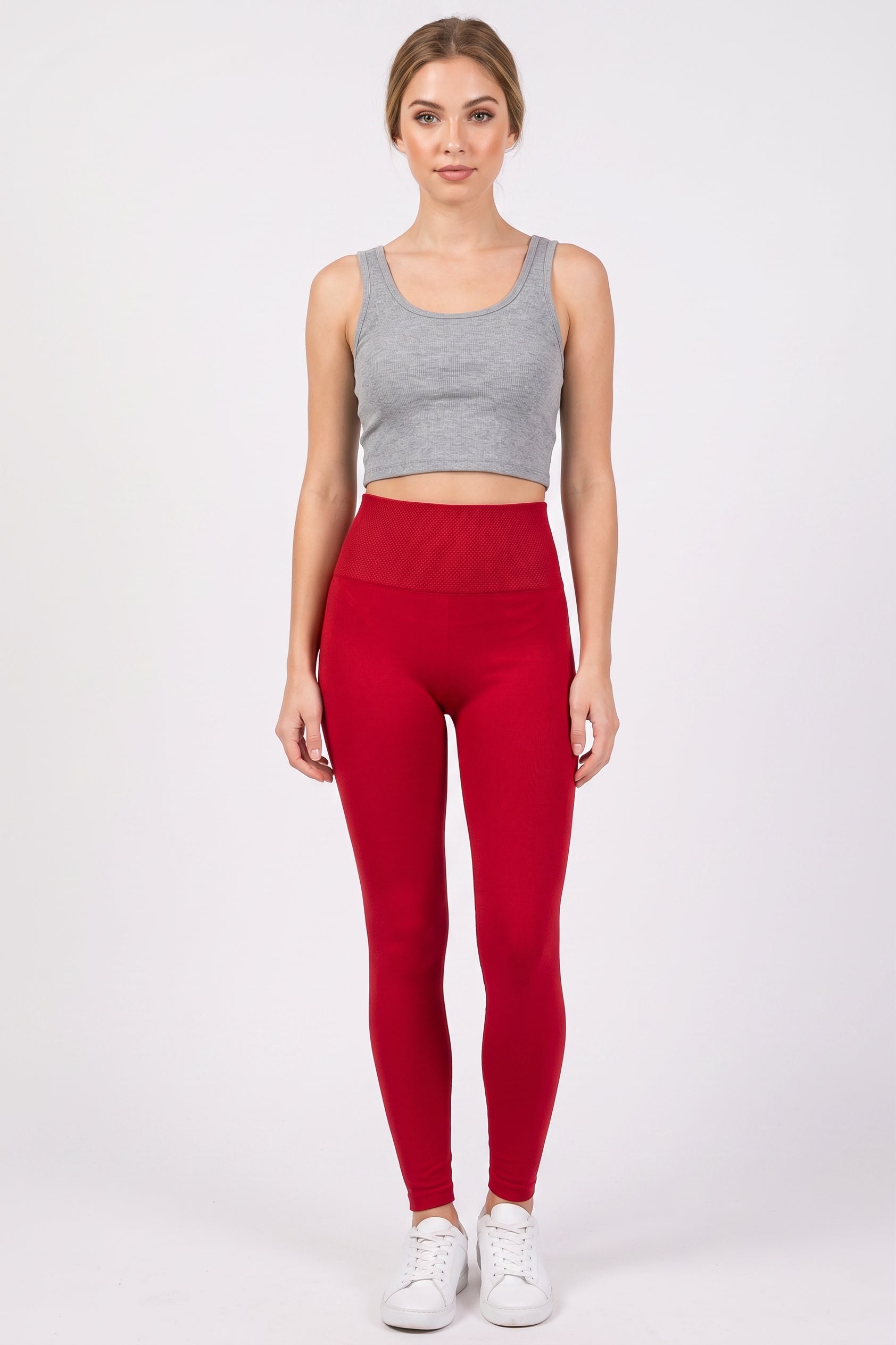 Banded High Waisted Fleece Lined Leggings