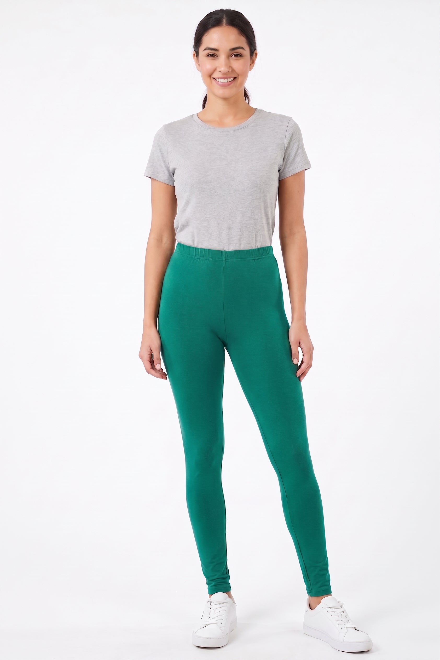 Buttery Smooth Basic Solid Leggings - EEVEE