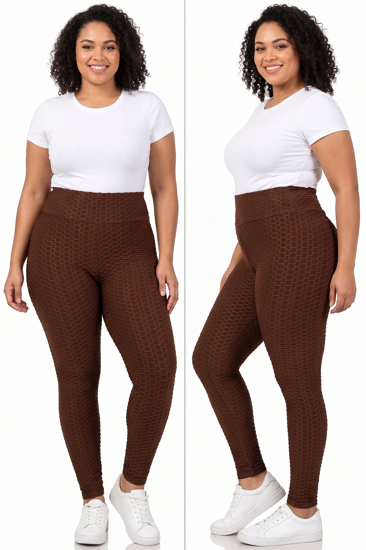 Scrunch Butt High Waisted Plus Size Leggings