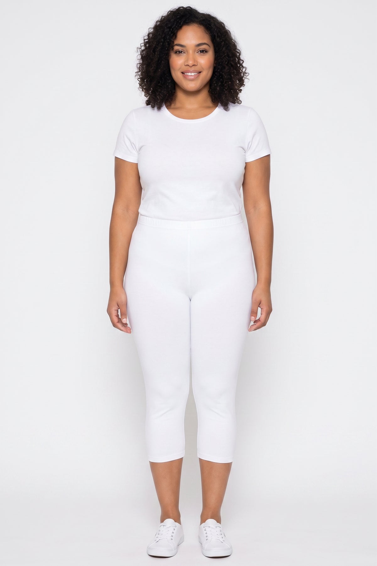 USA Cotton Capri Length Plus Size Leggings