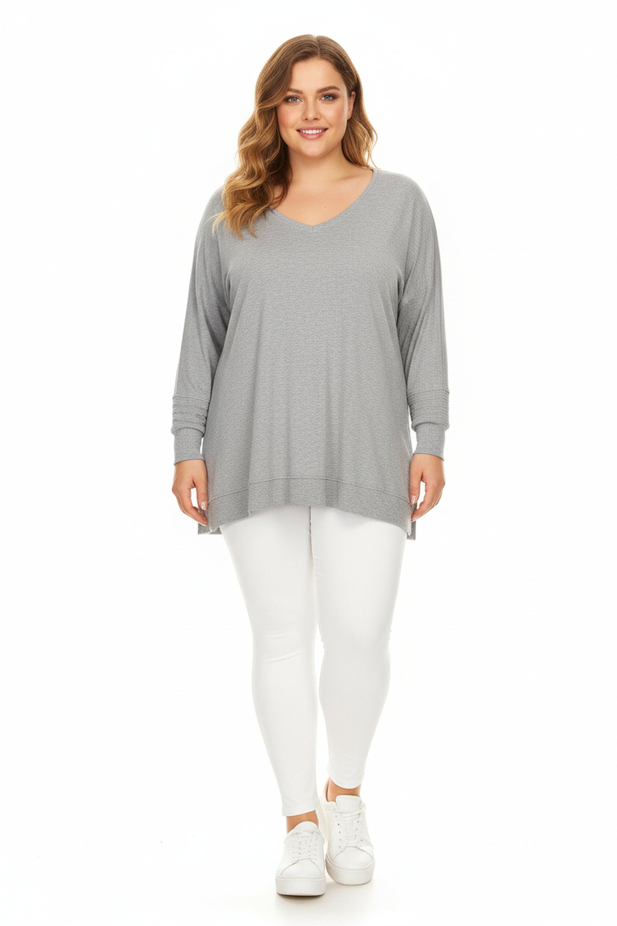 Brushed Basic Solid Leggings Extra Plus Size Leggings - 3X-5X - New Mix