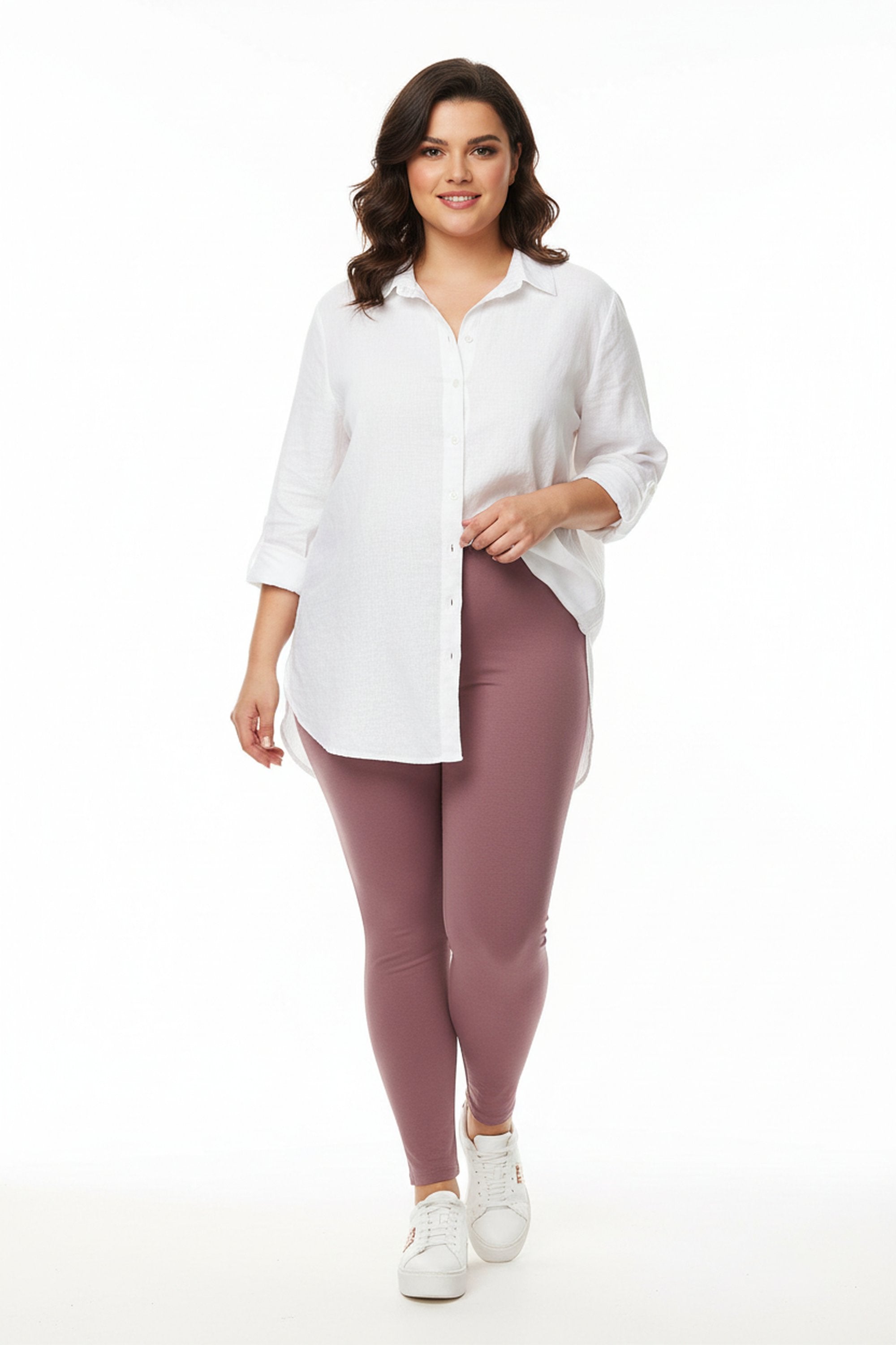 Brushed Basic Solid Leggings Extra Plus Size Leggings - 3X-5X - New Mix