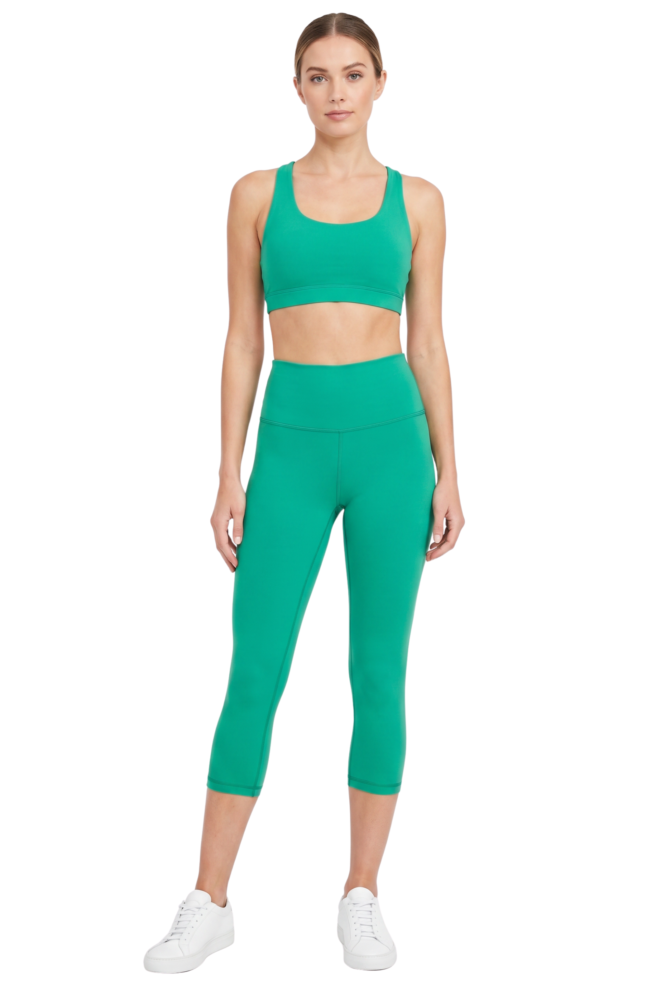 Brushed Basic Solid High Waisted Capris - 5 Inch - New Mix