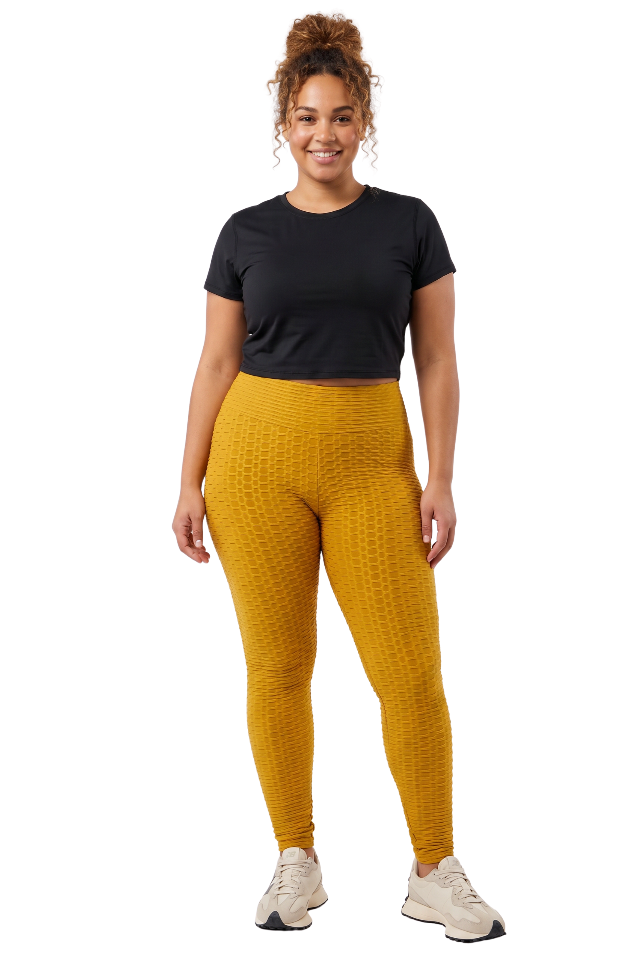 Scrunch Butt Textured High Waisted Leggings