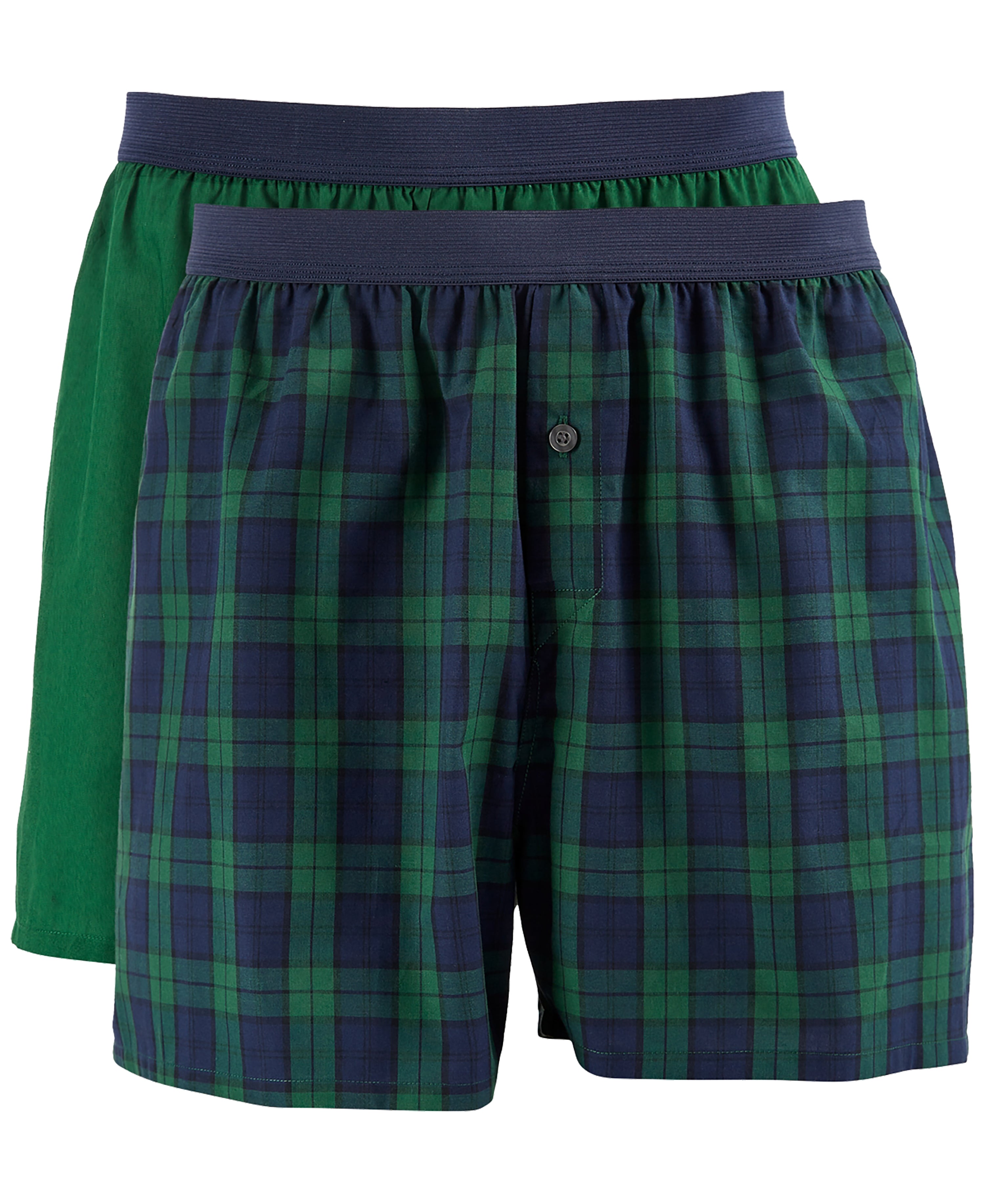 Men's 2-pk. Patterned & Solid Boxer Shorts