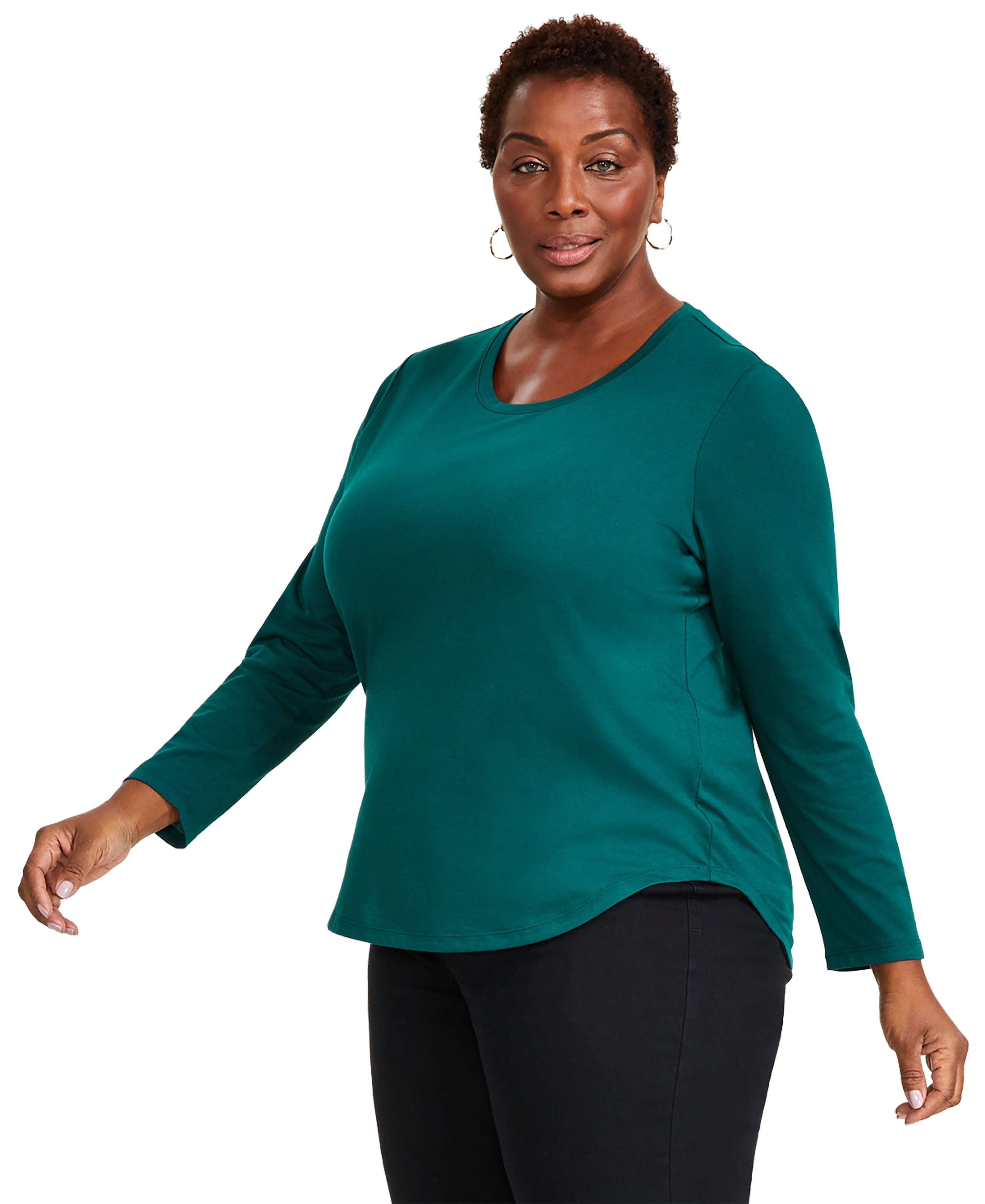 Plus Size Long-Sleeve Perfect T-Shirt