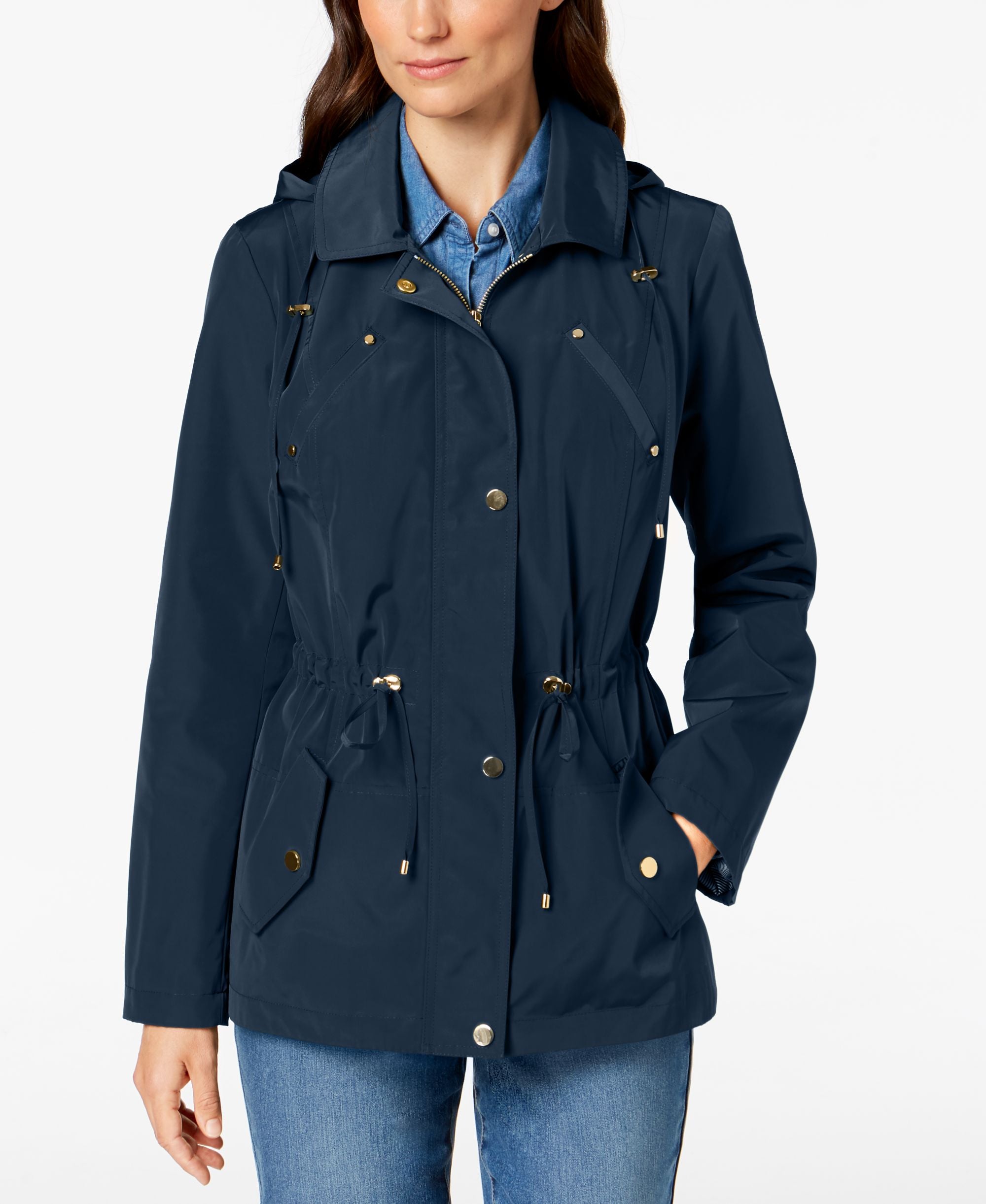Charter Club Water Resistant Hooded Anorak Jacket