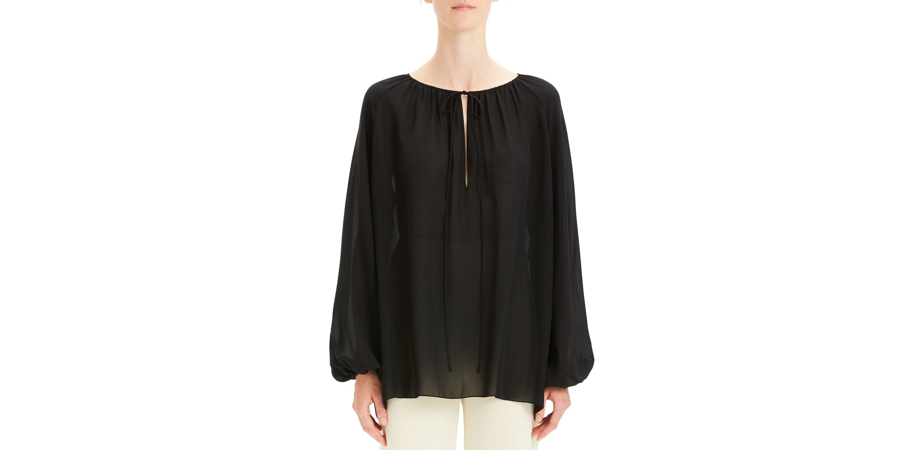 Silk Peasant Top