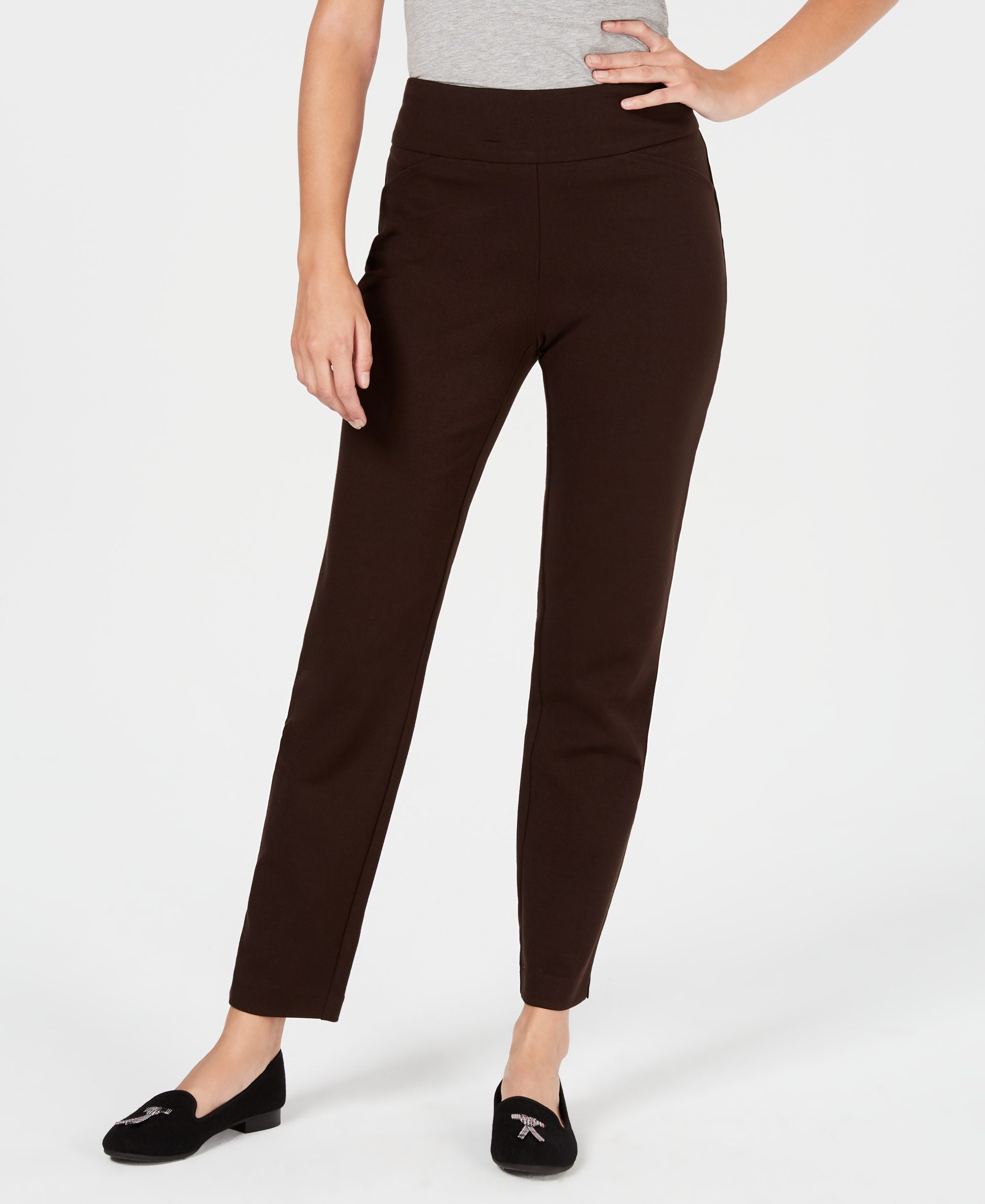Charter Club Petite Pull On Ponte Knit Pants