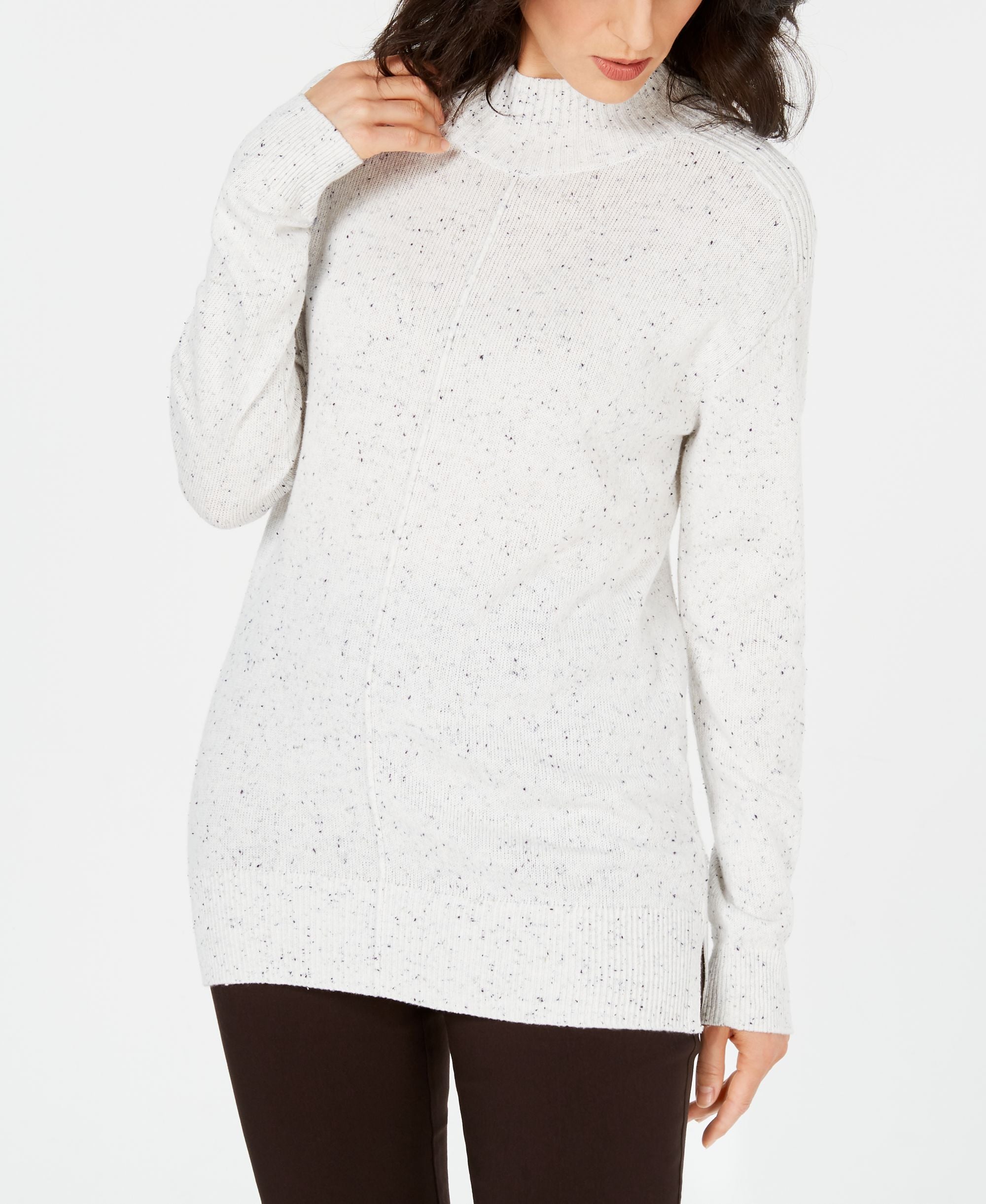 Karen Scott Seamed Front Sweater