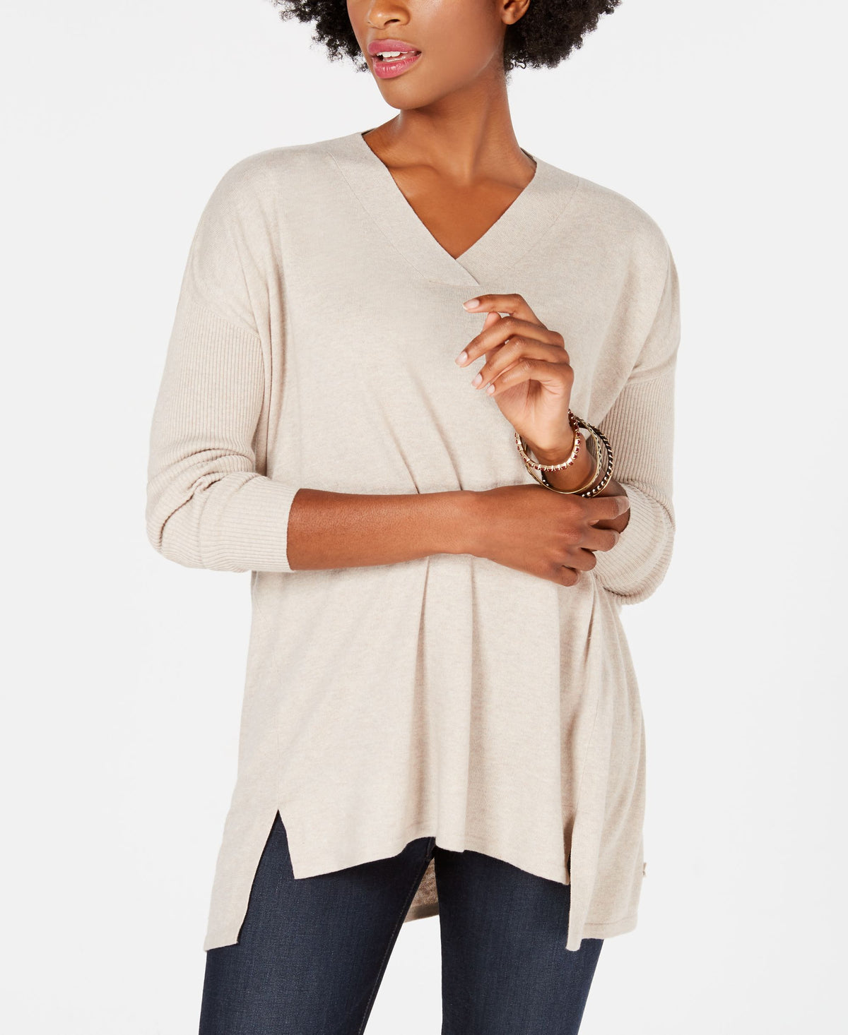 Style & Co High Low Over Sized Tunic Top