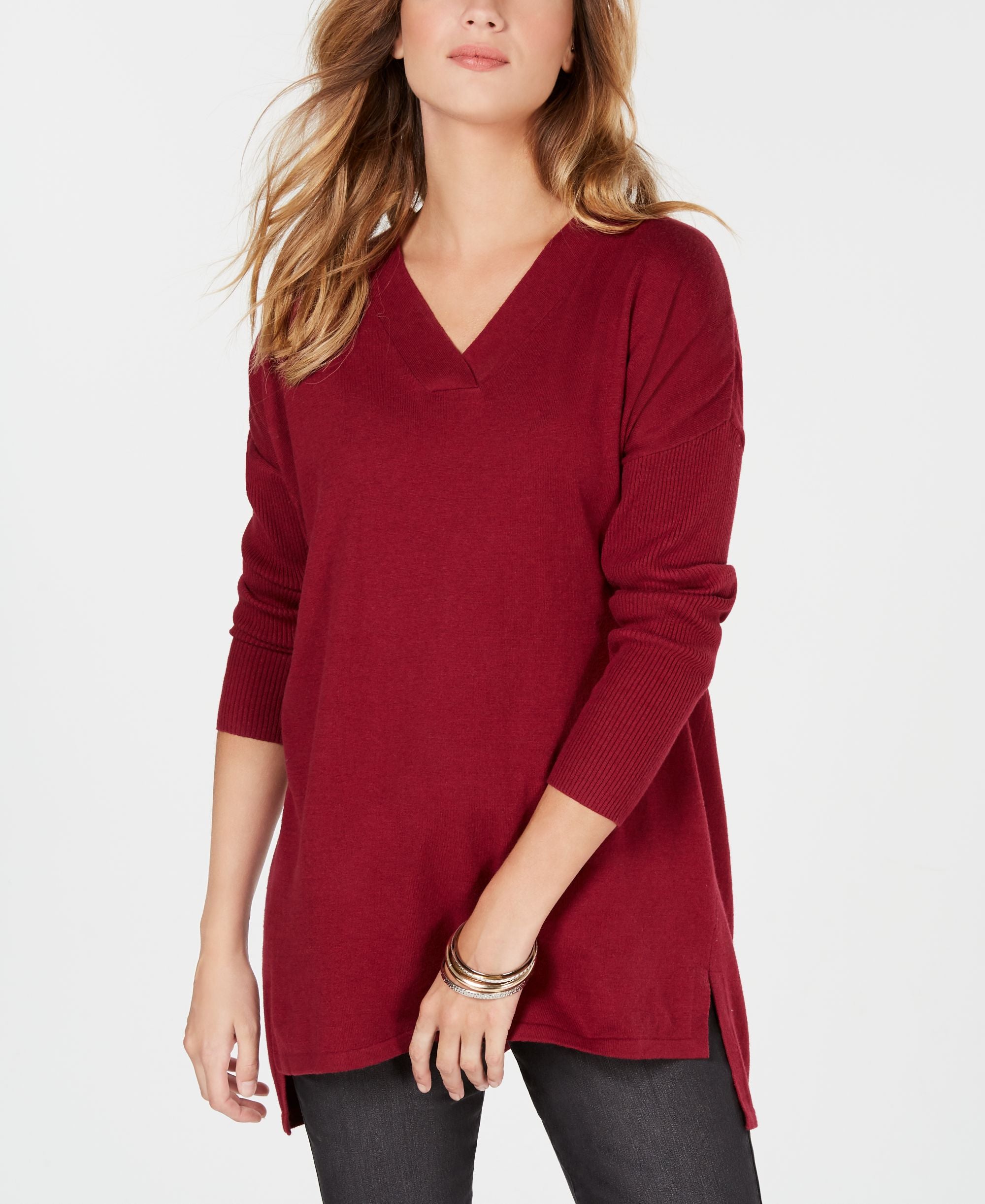 Style & Co High Low Over Sized Tunic Top