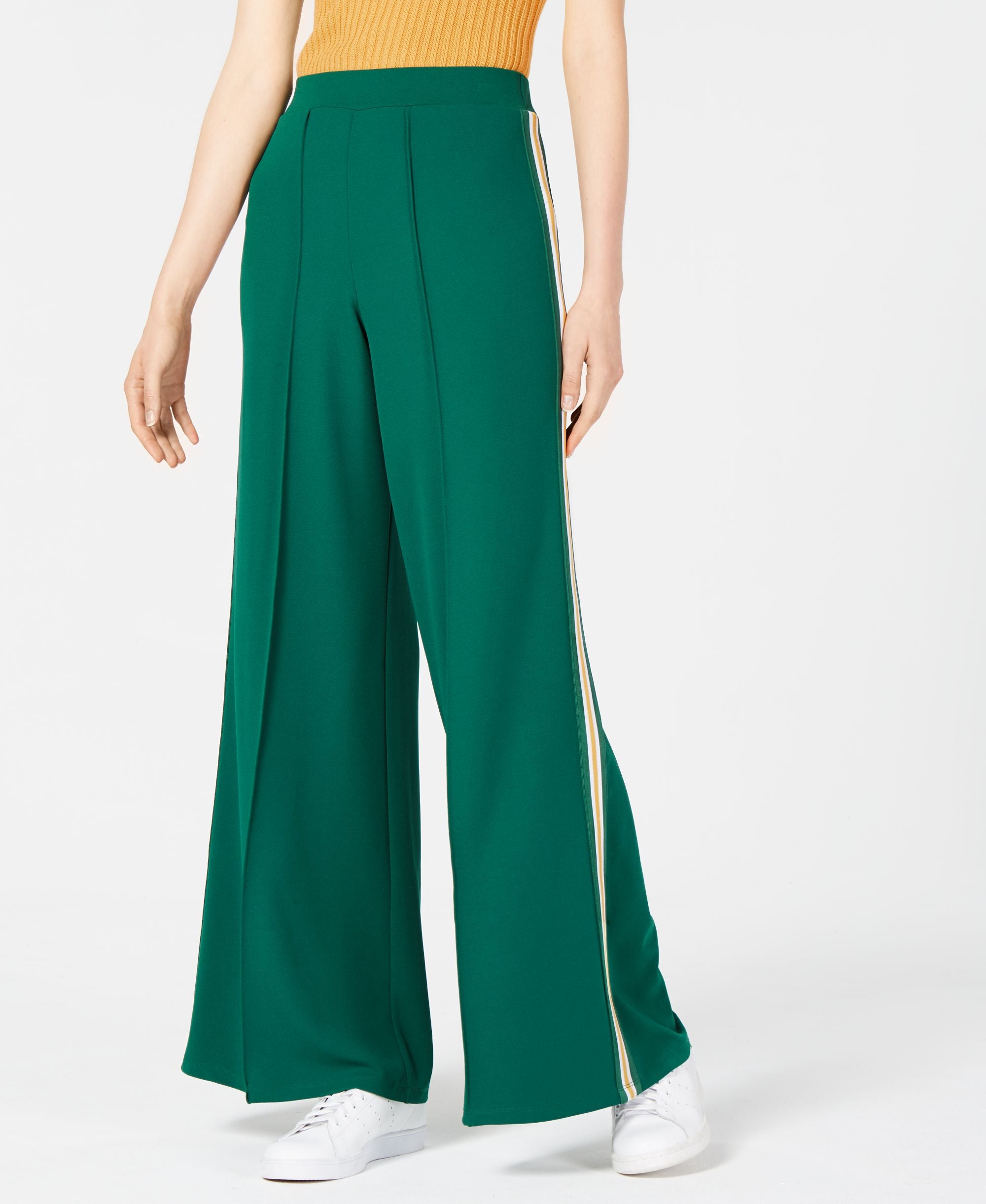 Wide-Leg Pull-On Pants