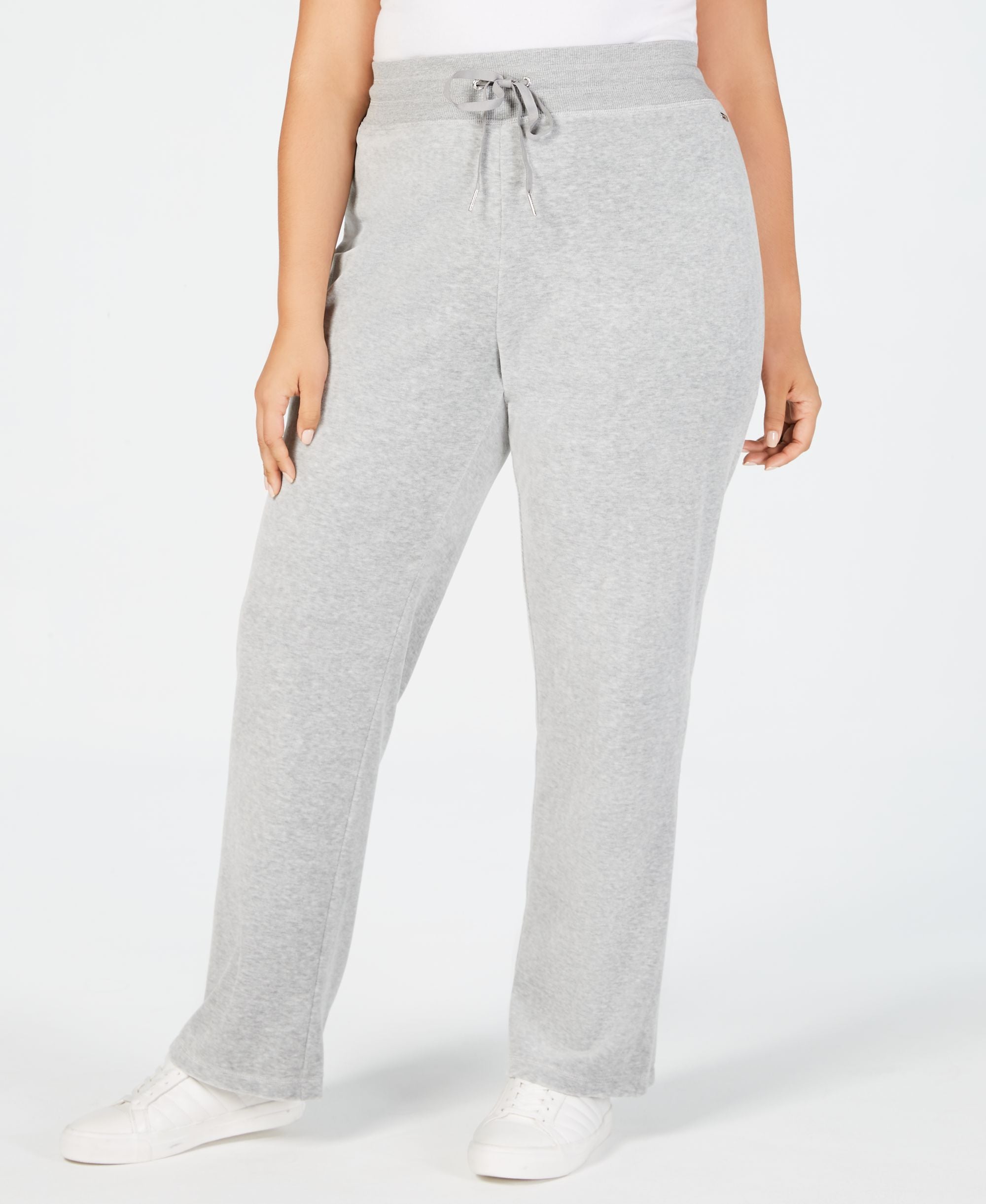 Calvin Klein Plus Size Velour Wide Leg Pants