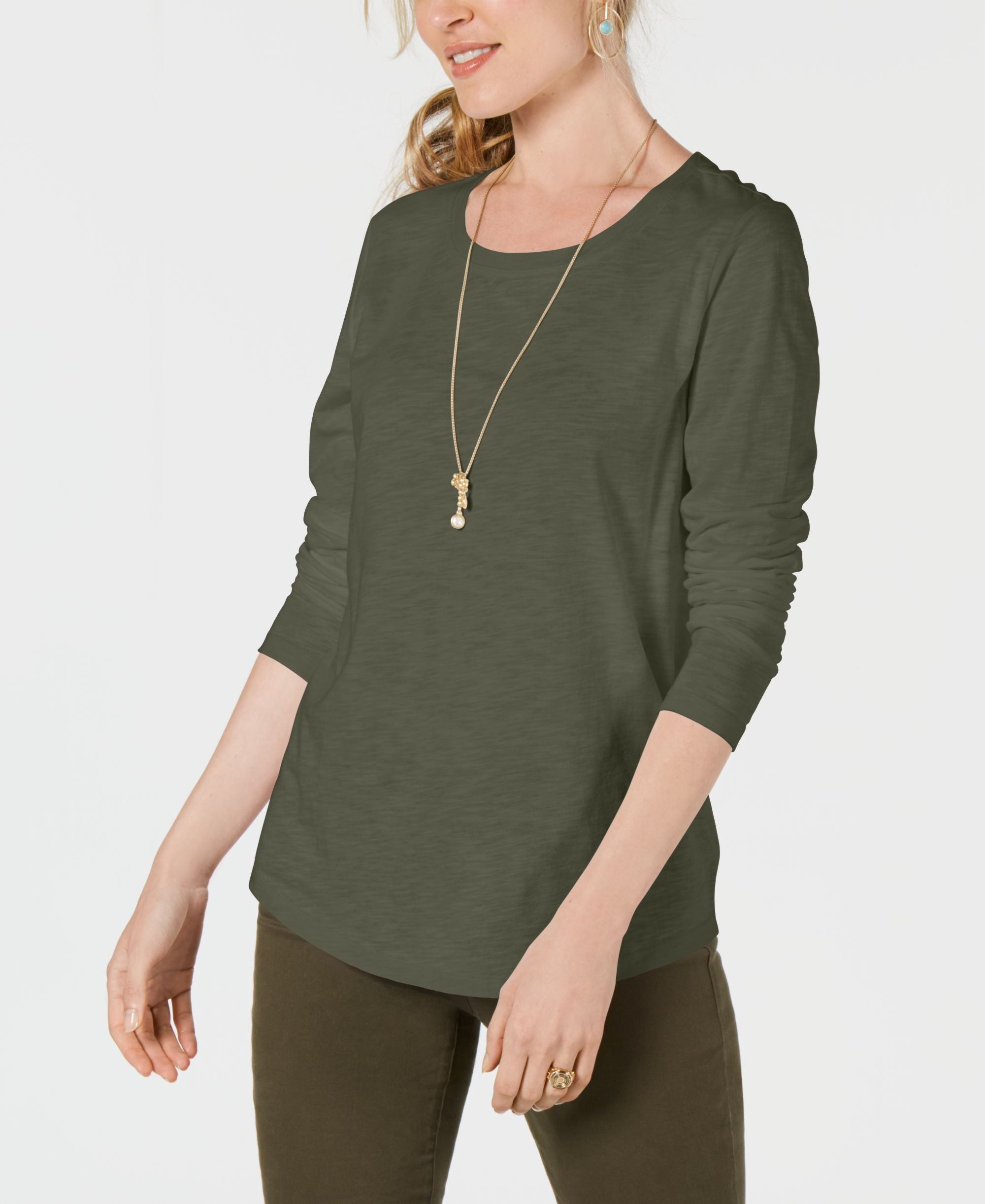 Long-Sleeve Crewneck Top