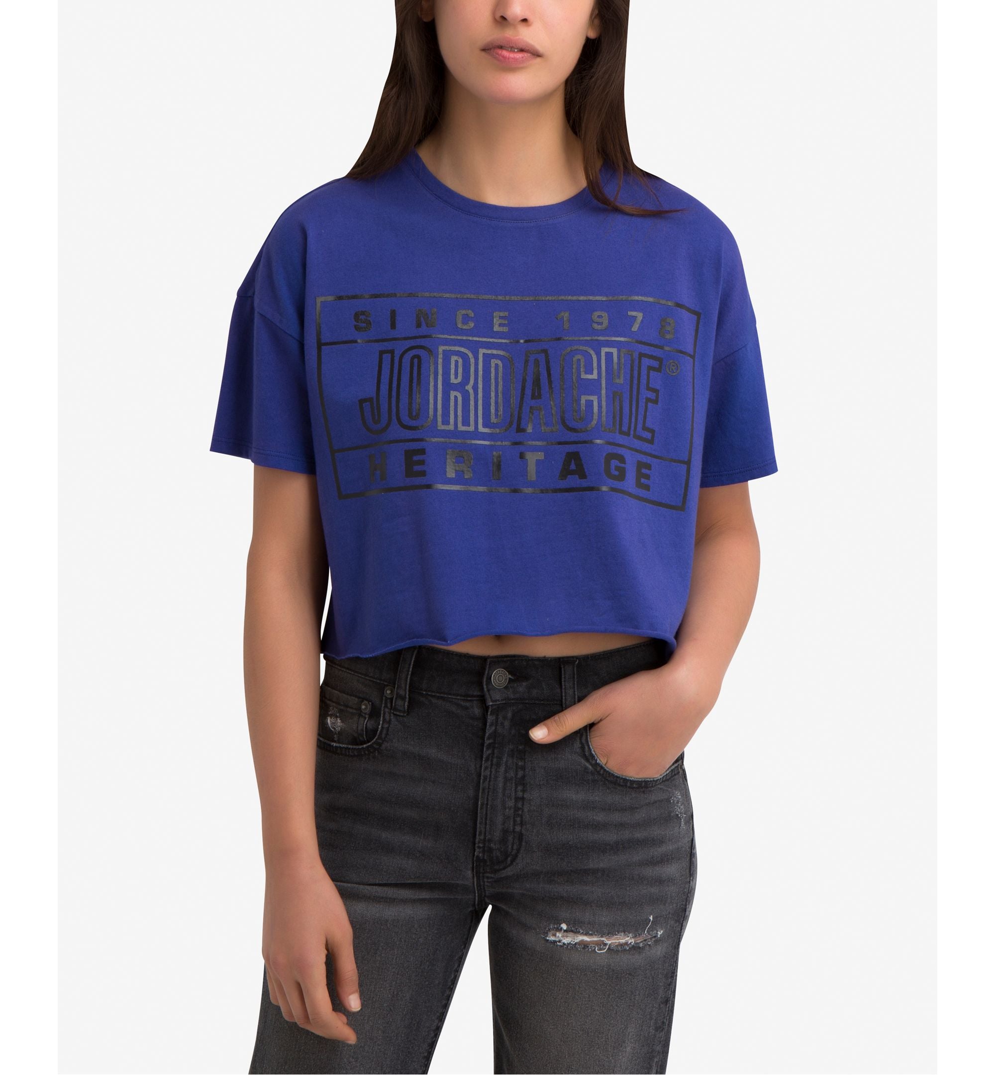 Kimberly Logo Graphic Cropped T-Shirt