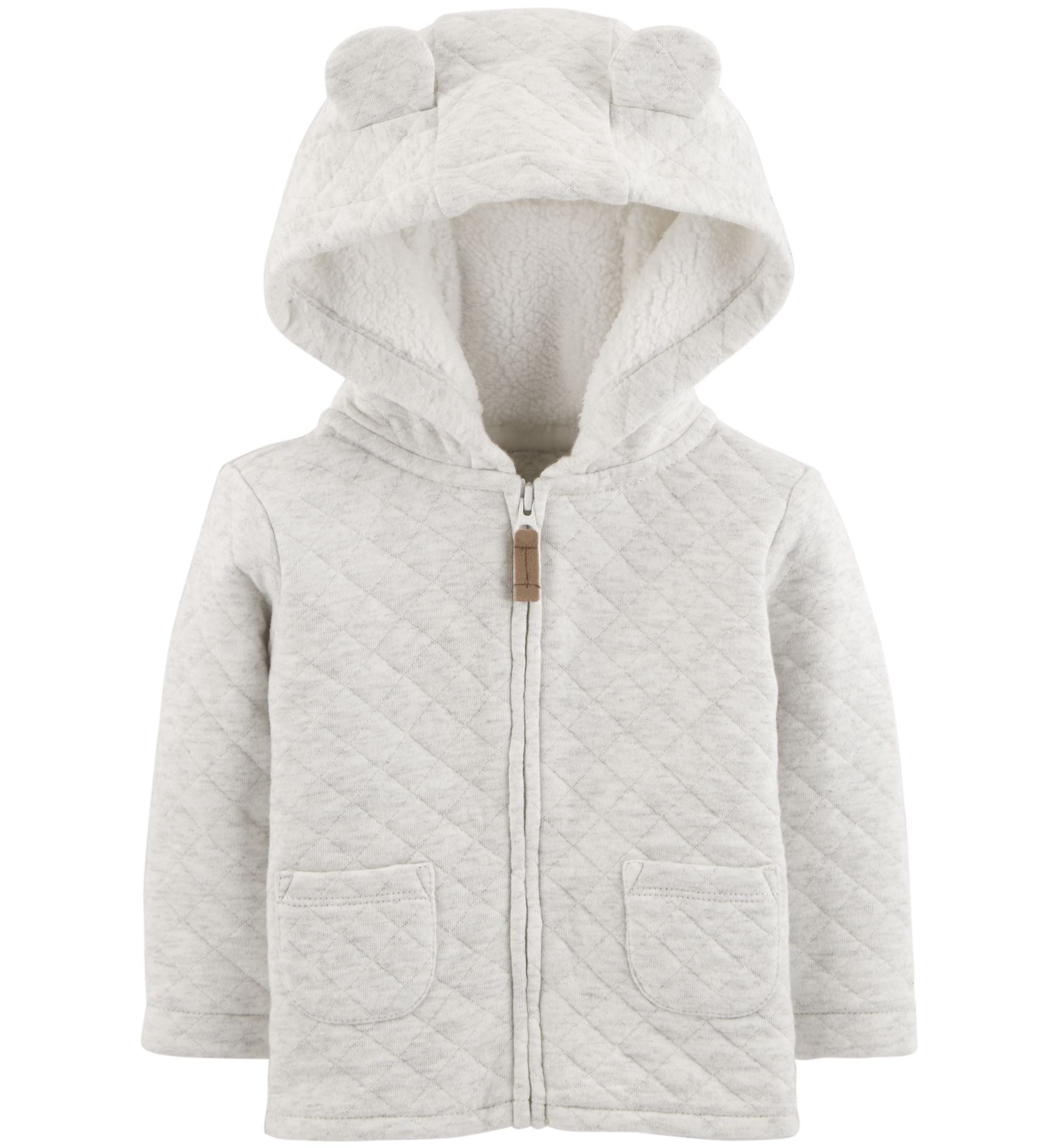 Carters Baby Girls Hooded Quilted Jacket
