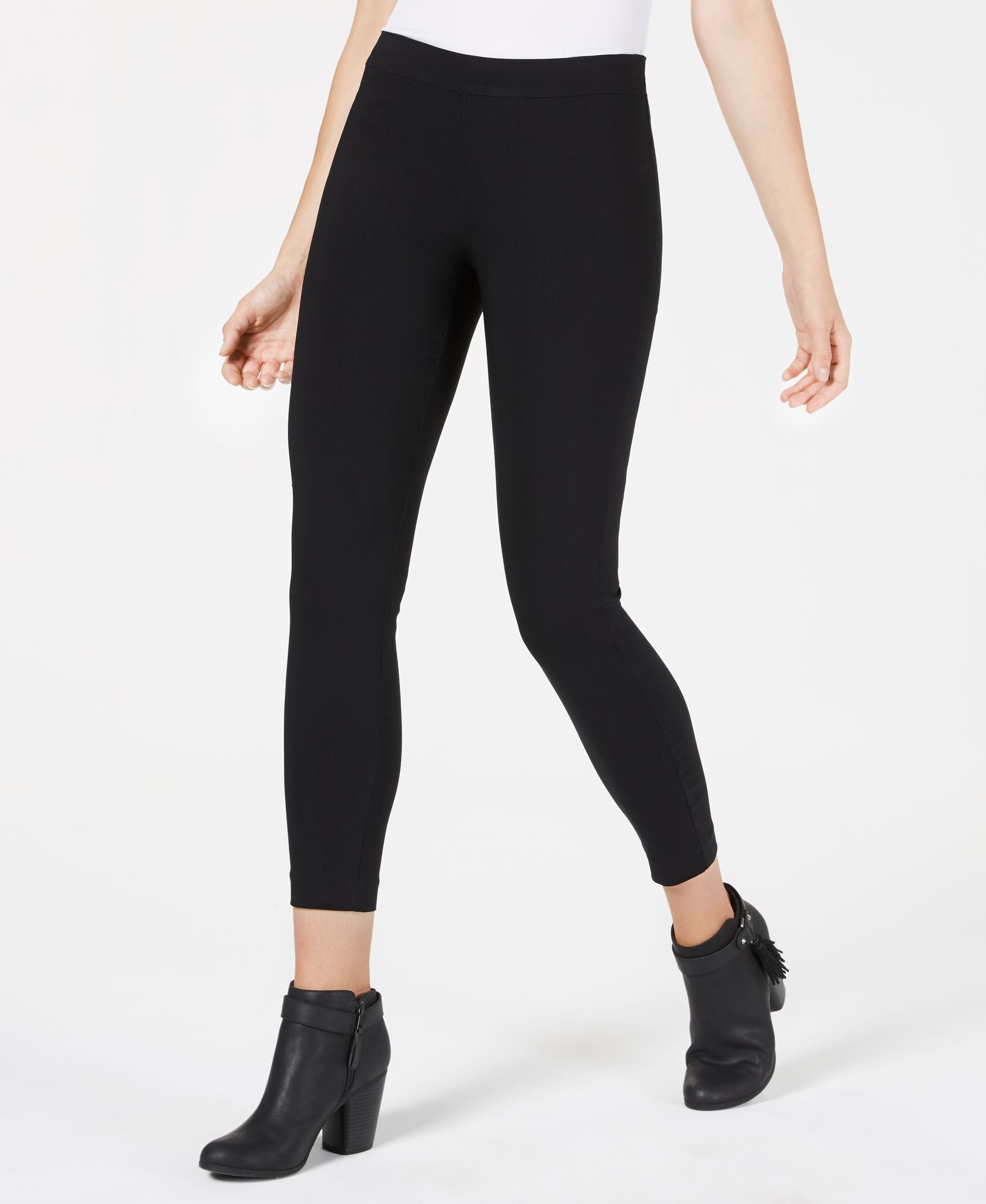 Mid-Rise Stretch Ankle Pants