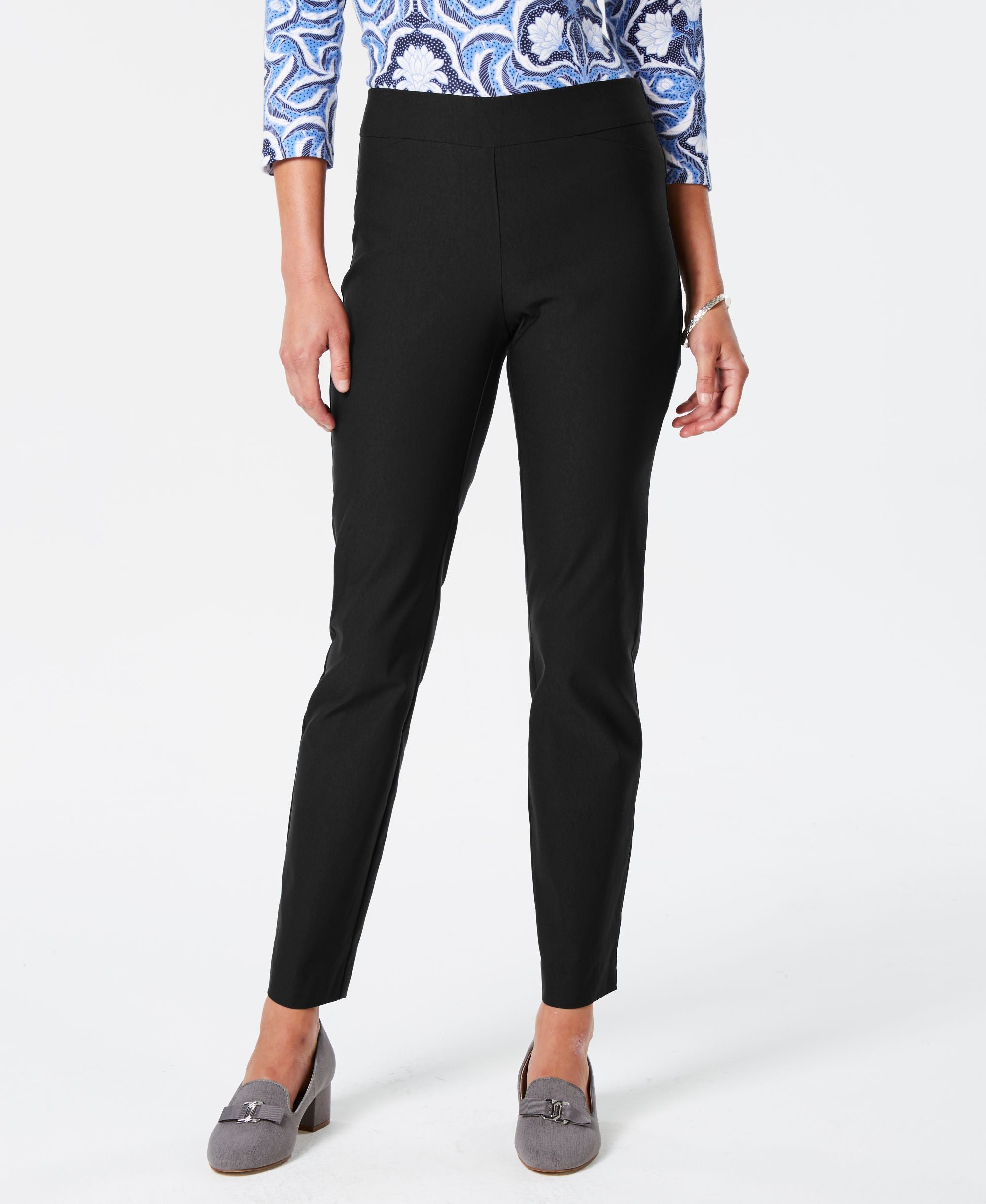 Charter Club Cambridge Skinny Pull-On Tummy-Control Pants