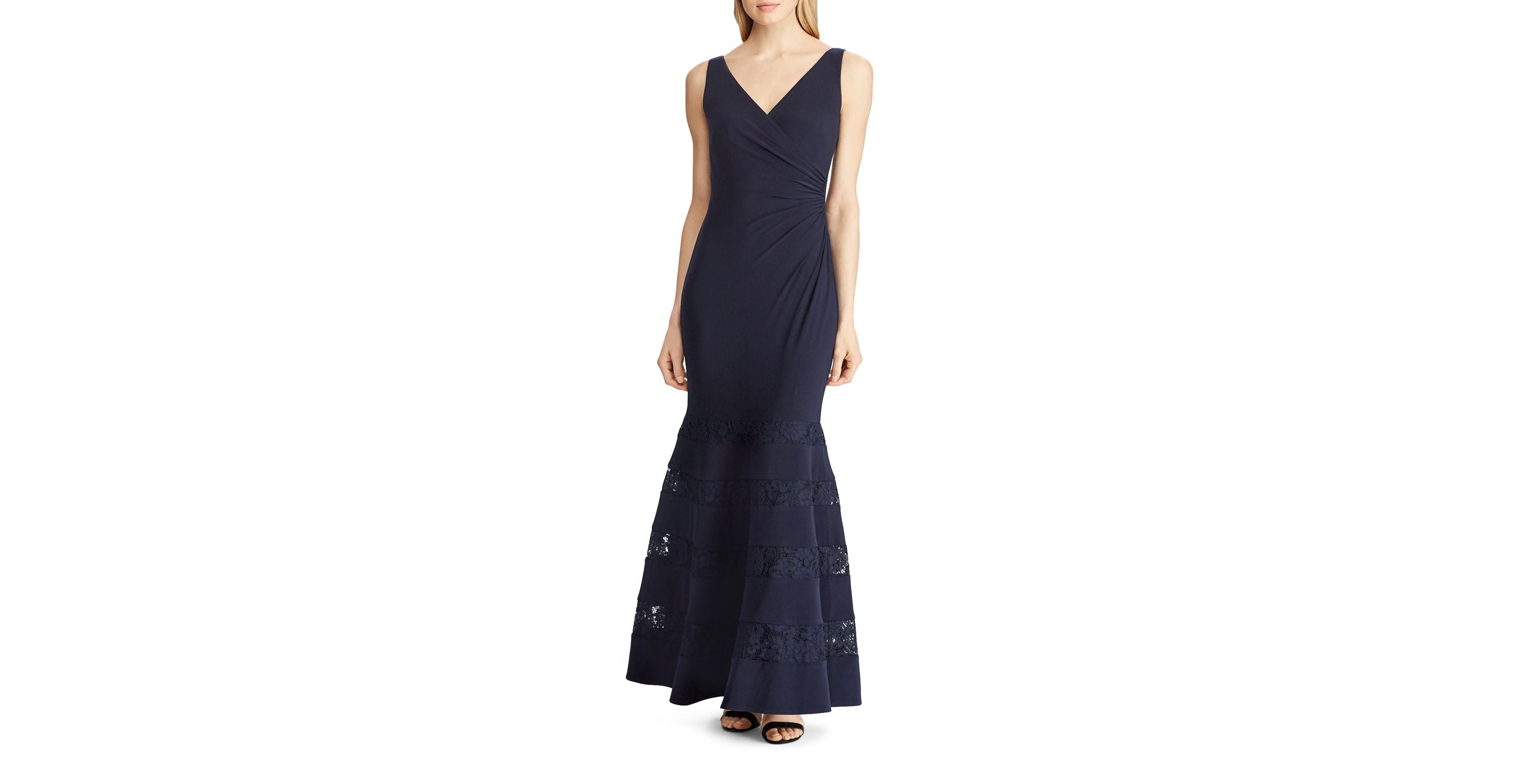 Lace-Inset Gown